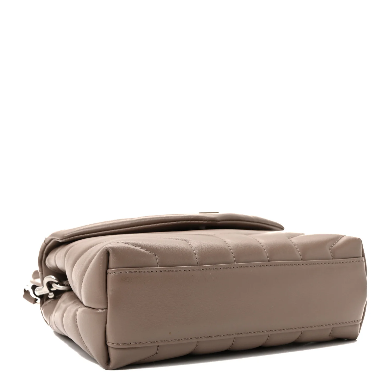 Calfskin Y Quilted Monogram Toy Loulou Crossbody Bag Mink - Image 4