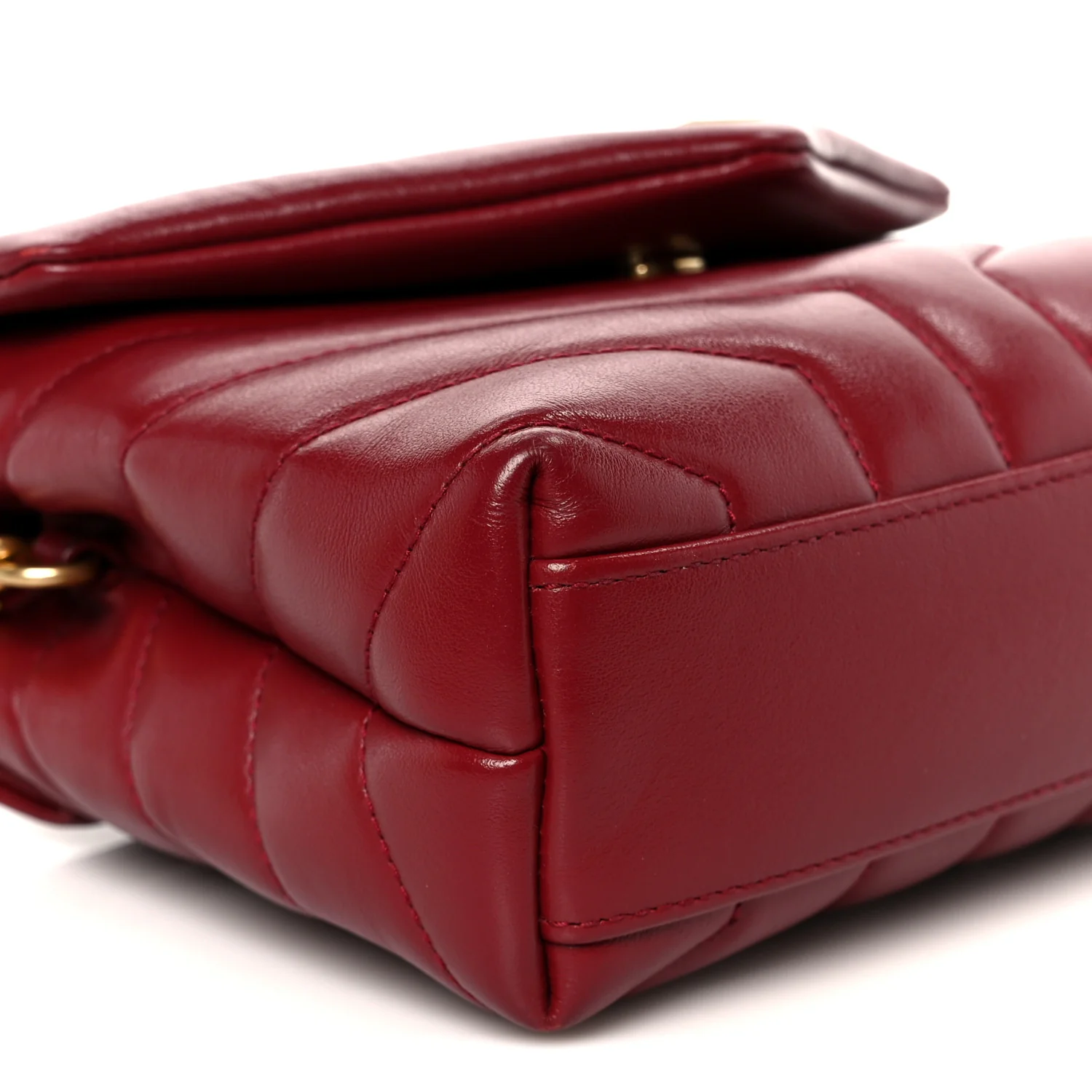 Calfskin Y Quilted Monogram Toy Loulou Monogram Crossbody Bag Rouge Legion - Image 10