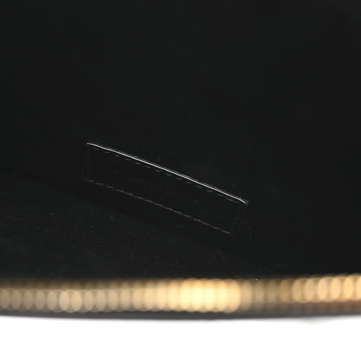 Cane Woven Calfskin Zipped Pouch Black - Image 13