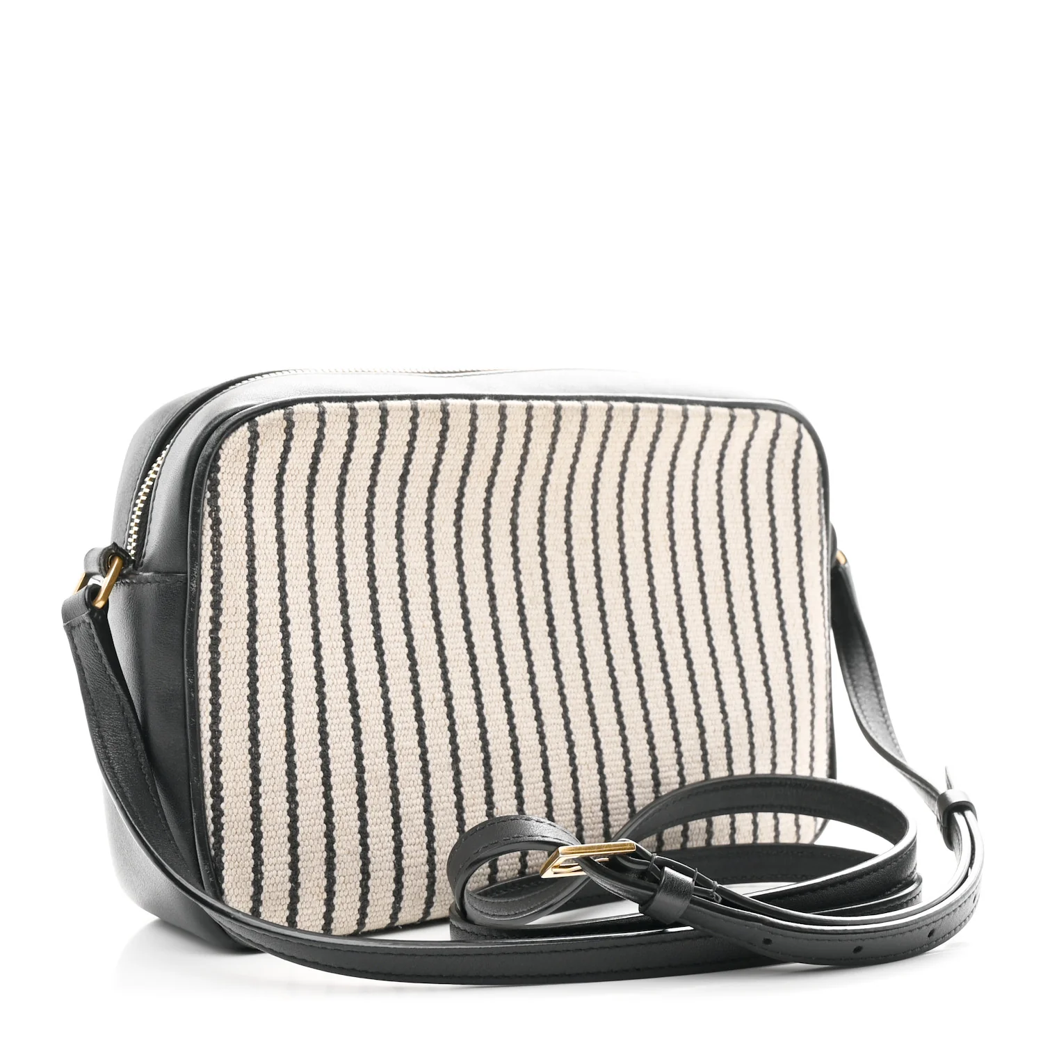 Canvas Calfskin Monogram Lou Camera Bag Black Grey Cream - Image 3