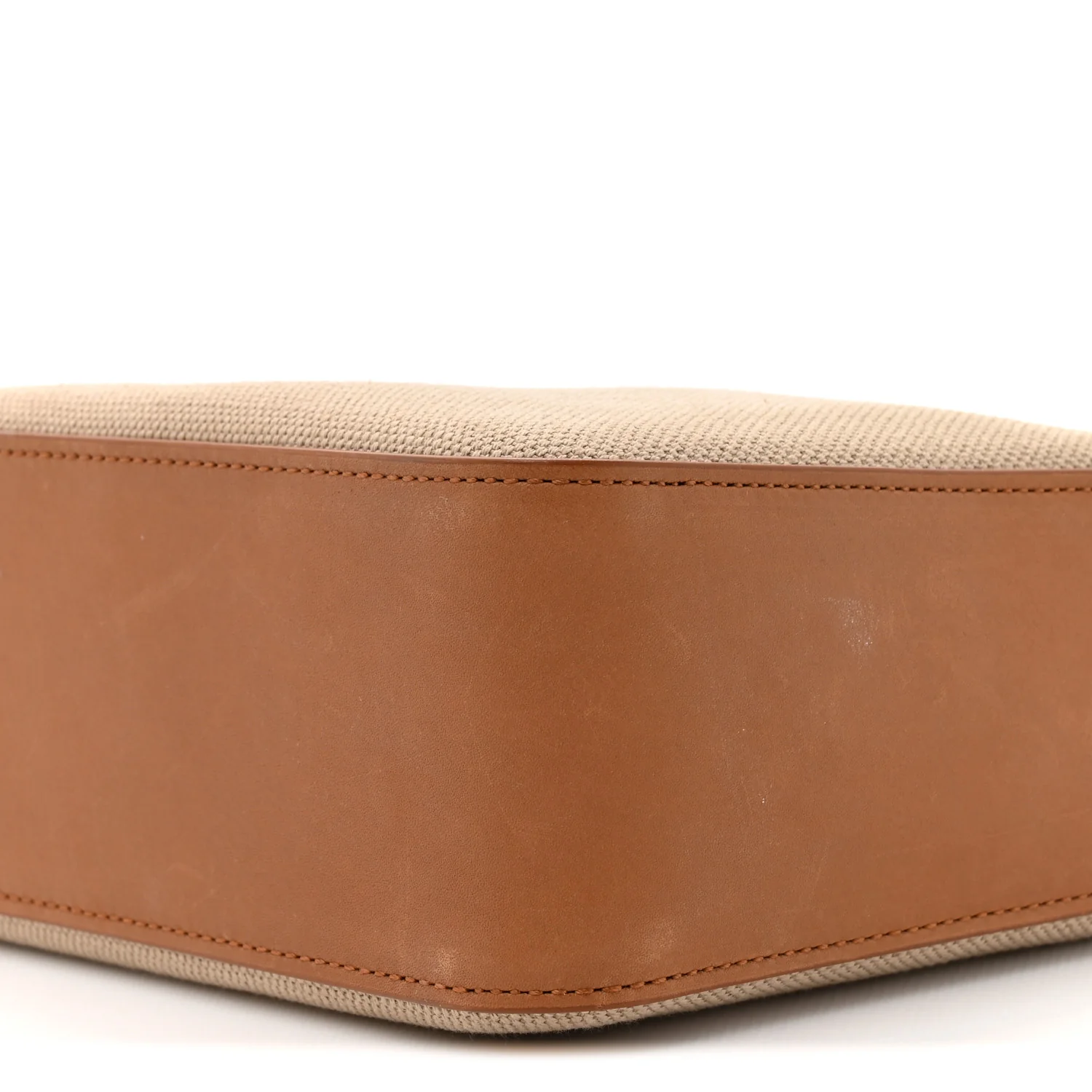 Canvas Calfskin Small Bucket Bag Desert Dust Brick - Image 16