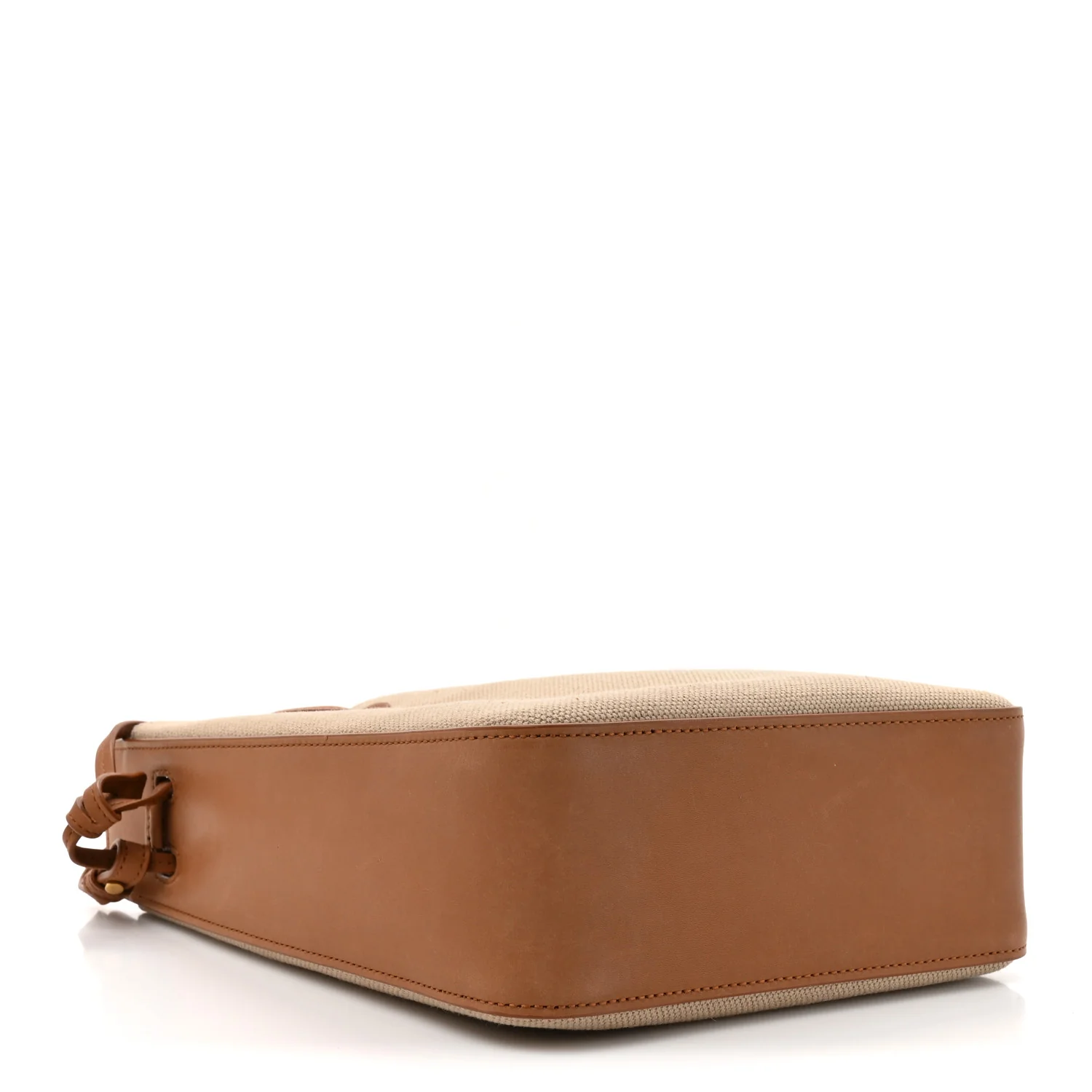 Canvas Calfskin Small Bucket Bag Desert Dust Brick - Image 7