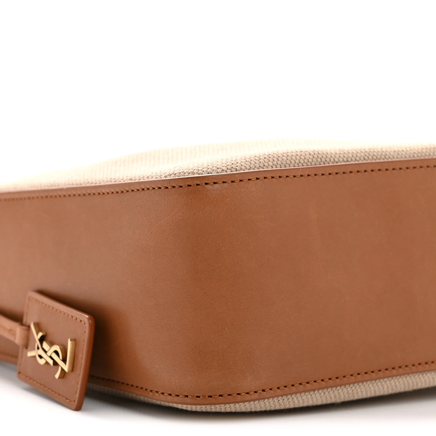 Canvas Calfskin Small Bucket Bag Desert Dust Brick - Image 9