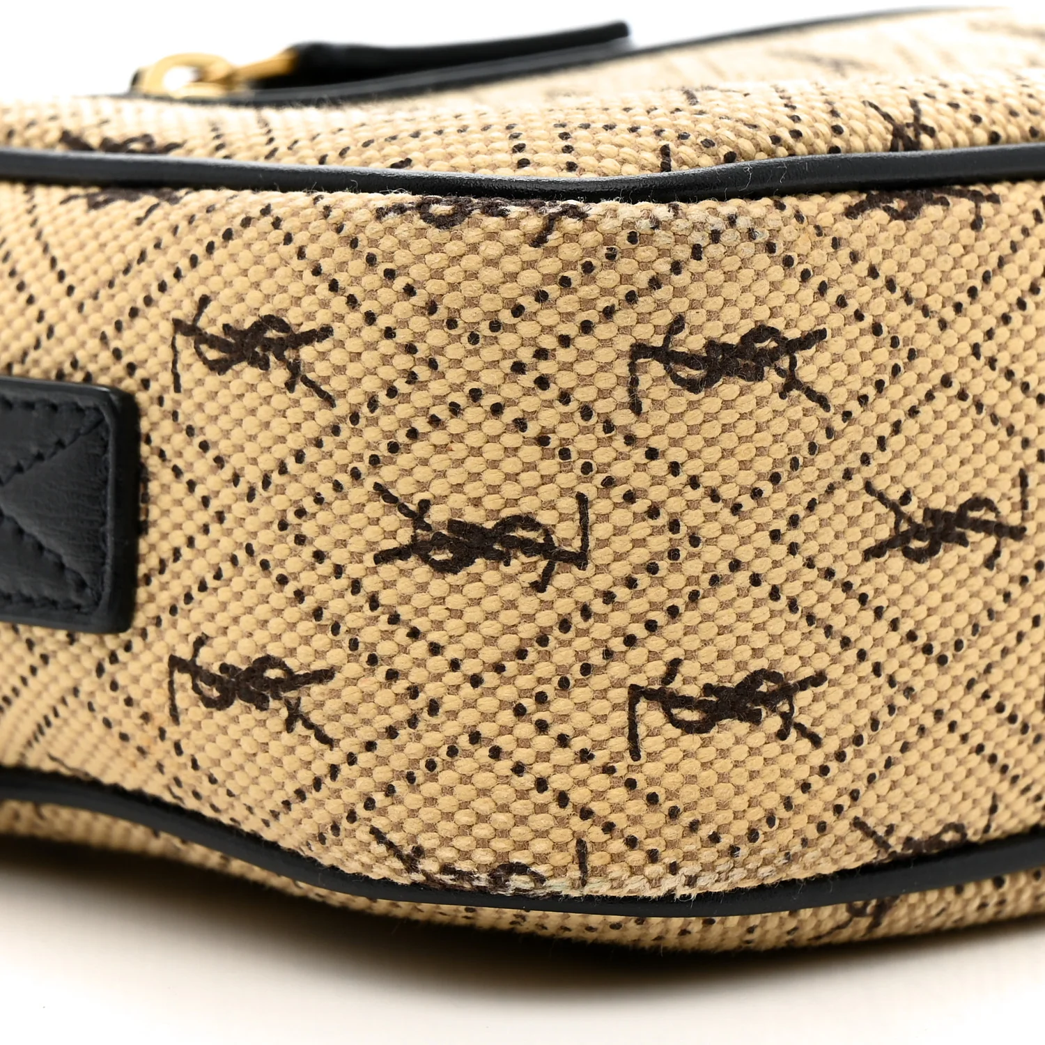 Canvas Monogram All Over Camera Bag Beige - Image 9