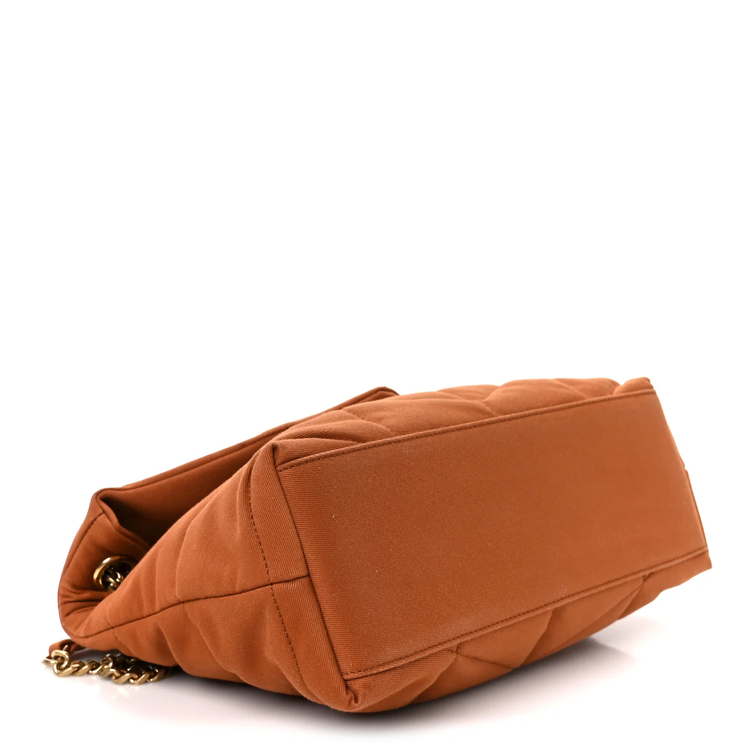 Canvas Quilted Small Loulou Puffer Monogram Chain Satchel Hot Rust - Image 4