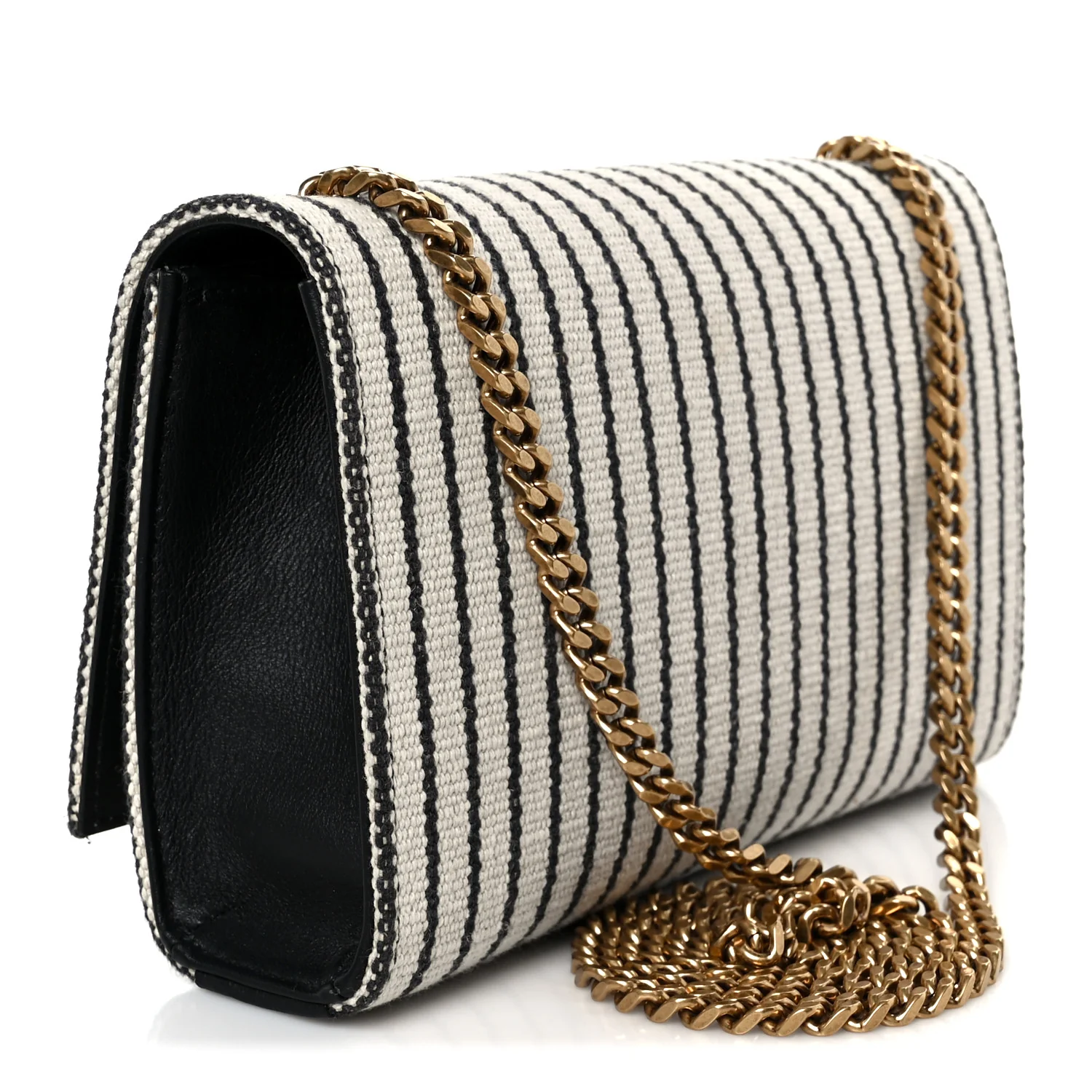 Canvas Small Striped Kate Satchel Grigio Multicolor - Image 3