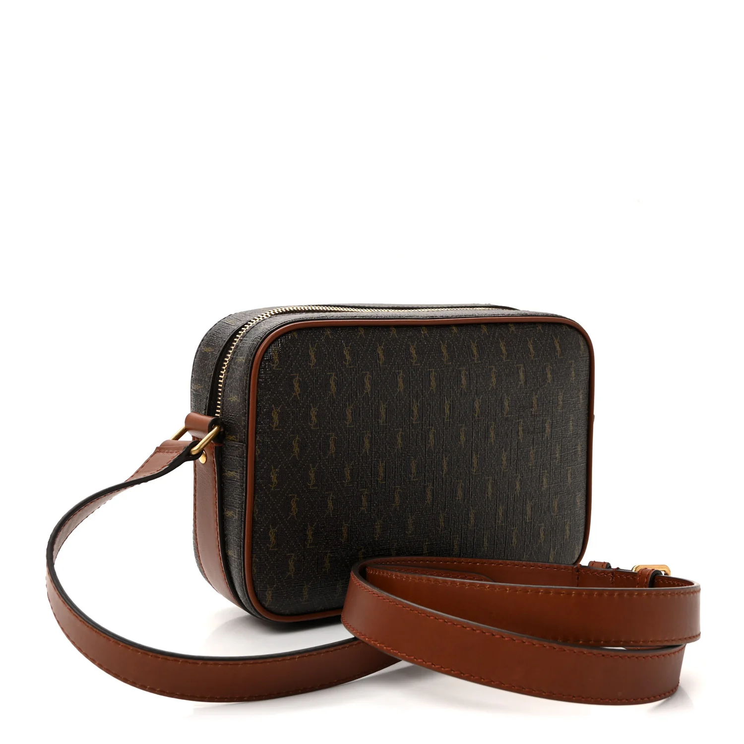 Canvas Smooth Calfskin Le Monogramme Camera Bag Chestnut - Image 3