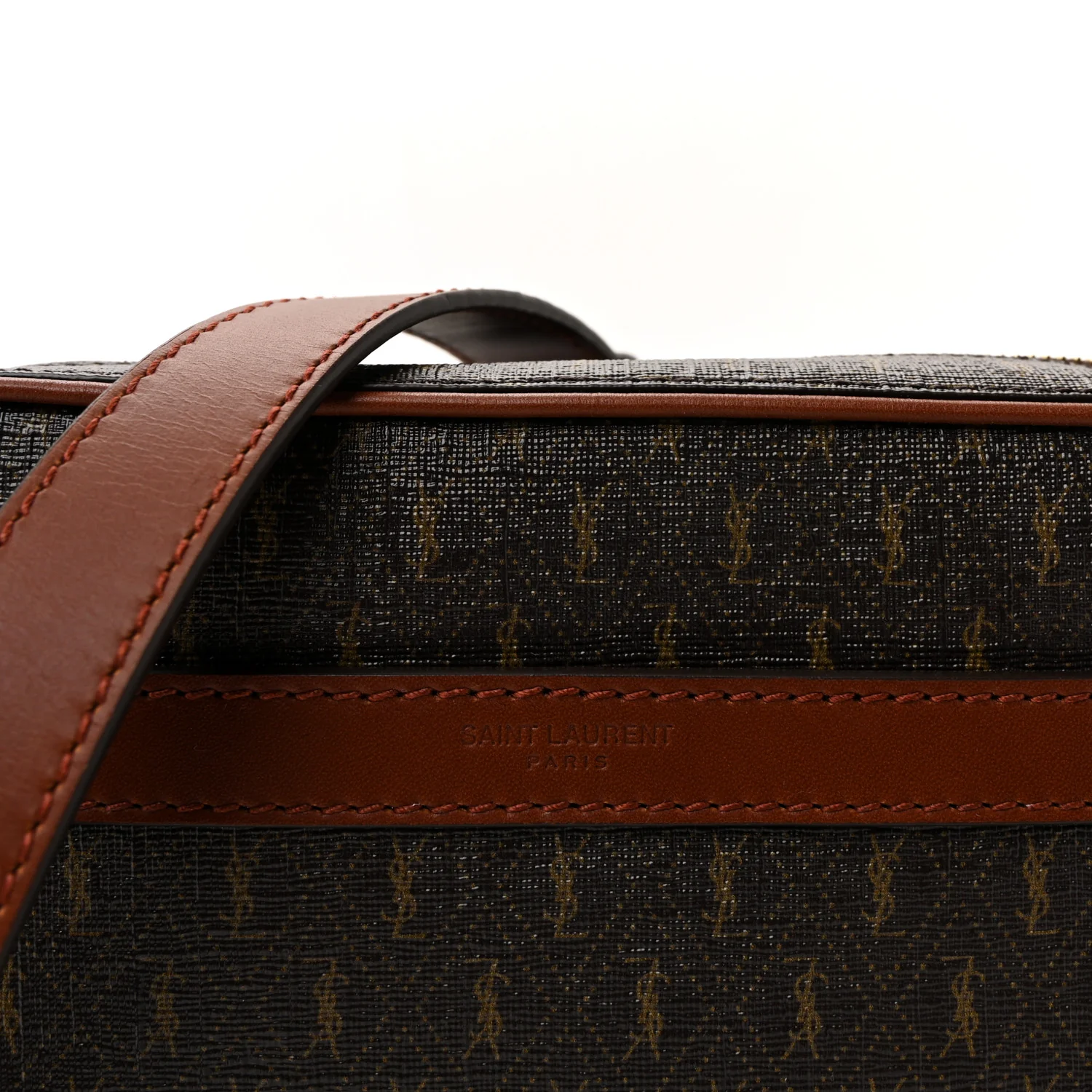 Canvas Smooth Calfskin Le Monogramme Camera Bag Chestnut - Image 7