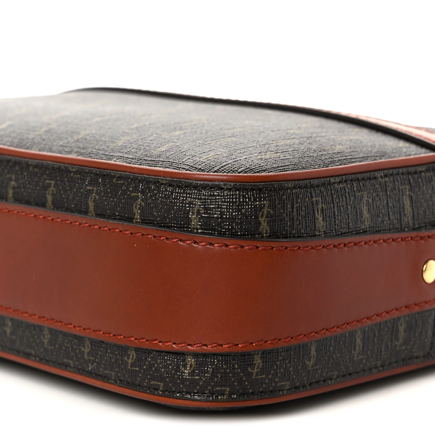 Canvas Smooth Calfskin Le Monogramme Camera Bag Chestnut - Image 11