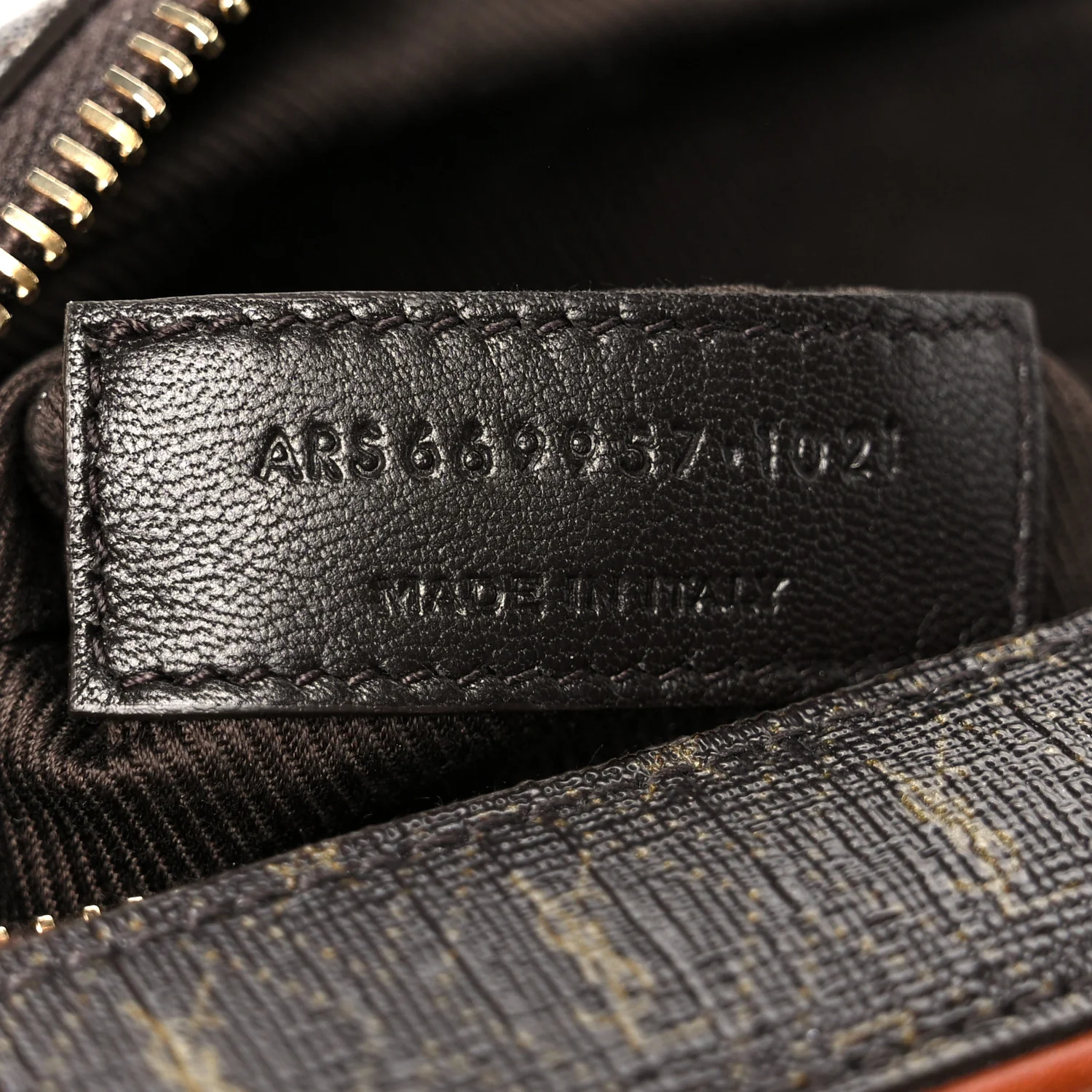 Canvas Smooth Calfskin Le Monogramme Camera Bag Chestnut - Image 7
