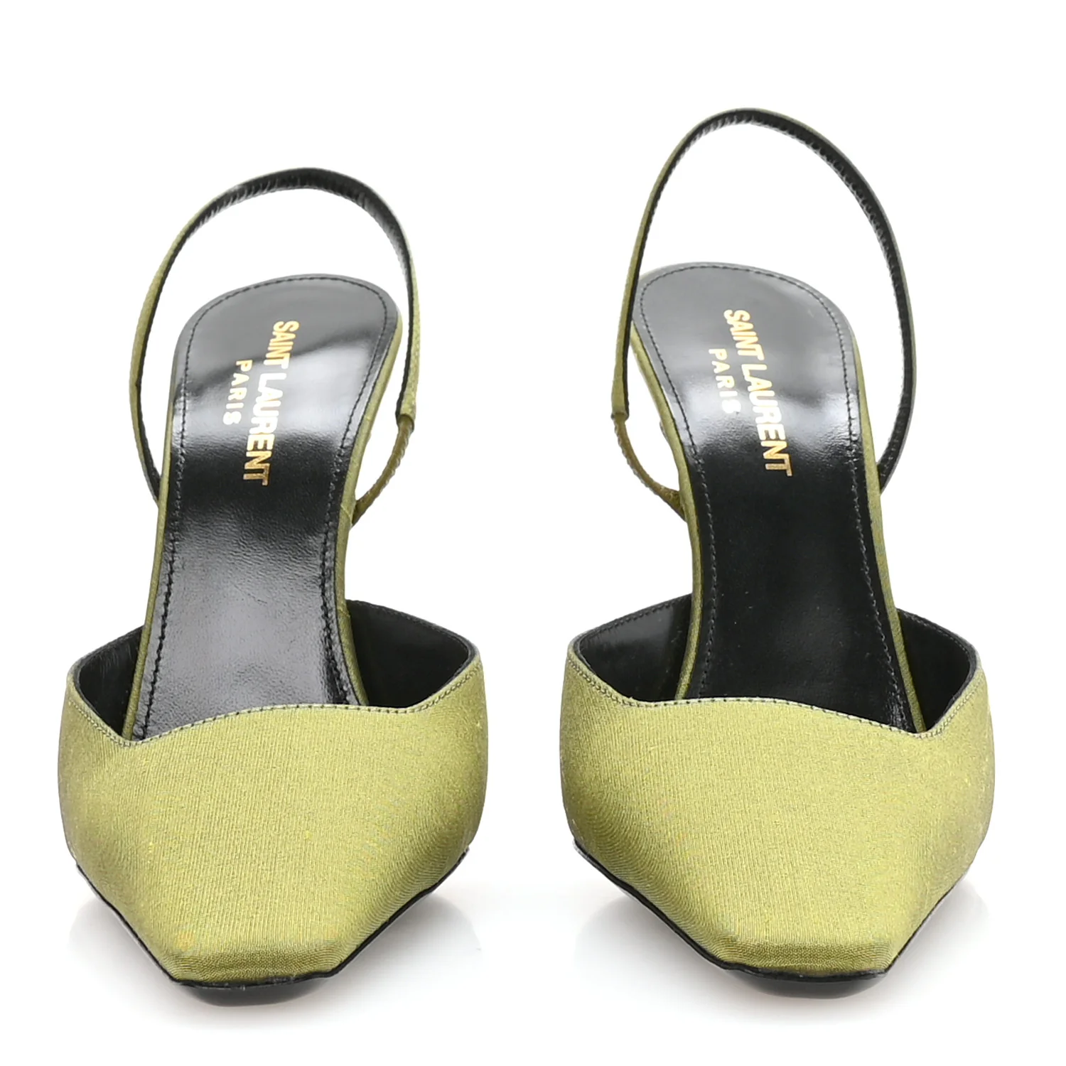 Crepe De Chine Blade 105 Slingback Pumps 37.5 Lime - Image 5
