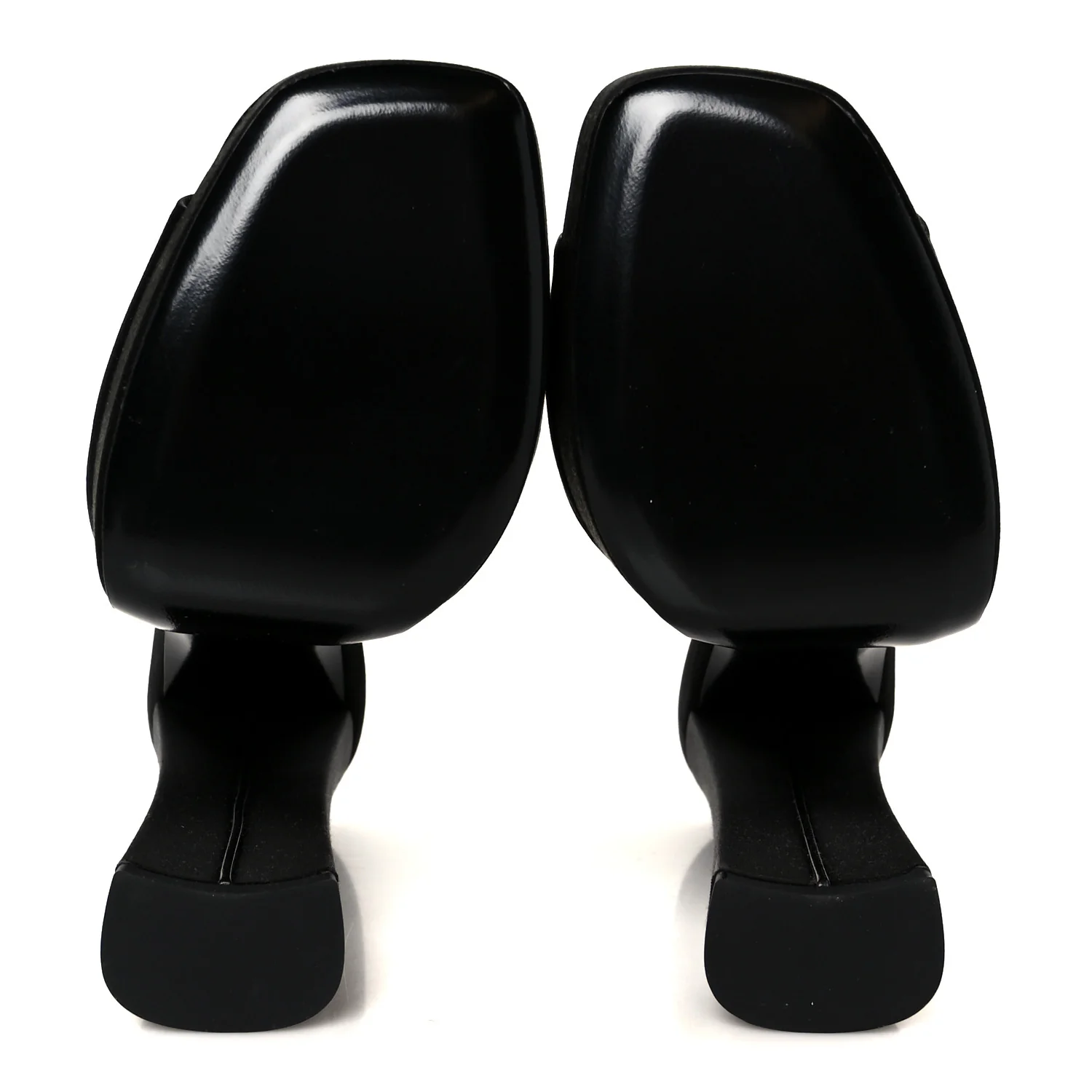 Crepe Satin Boogie 110 Mule Sandals 37 Black - Image 6