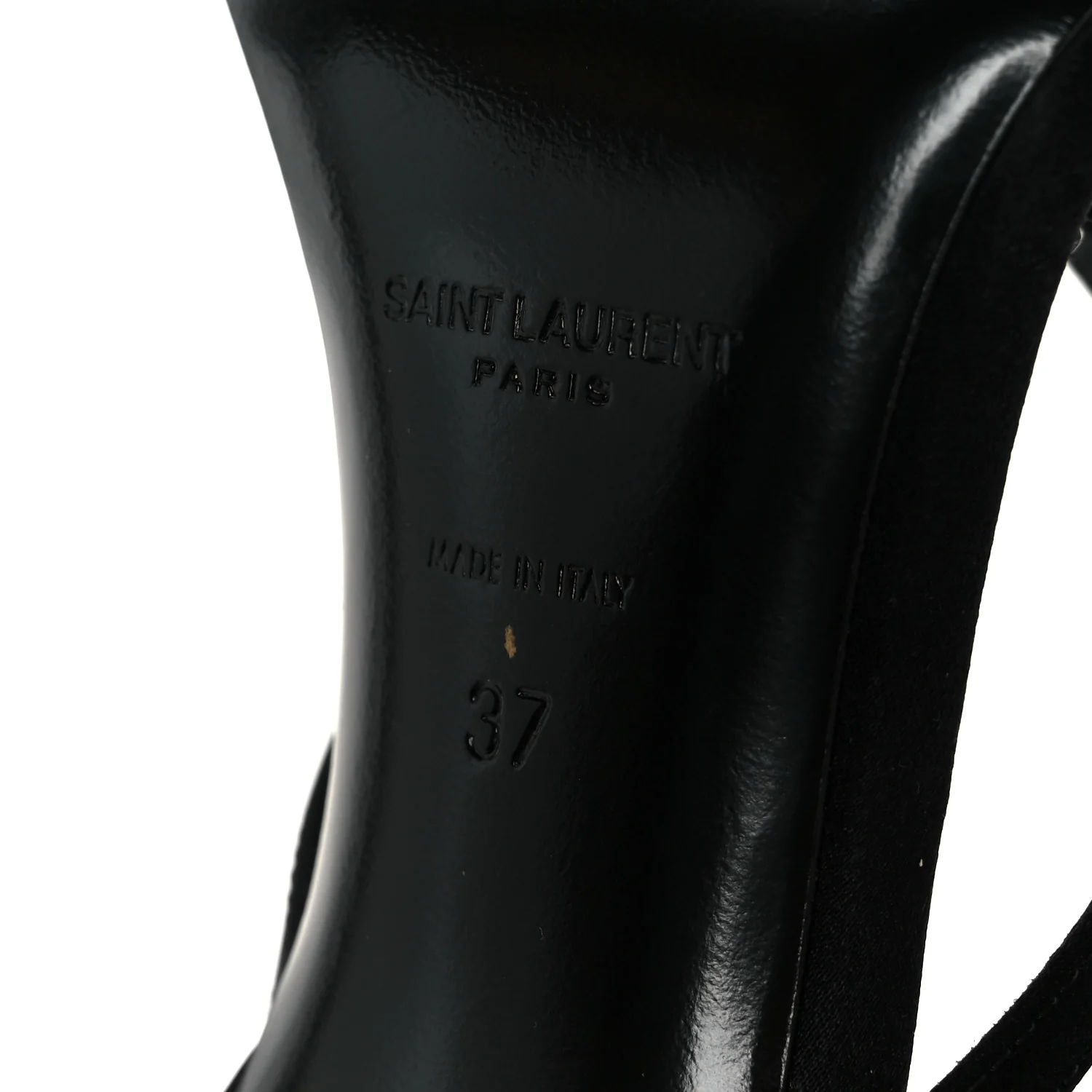 Crepe Satin Crystal Nadja 105 Ankle Strap Sandals 37 Black - Image 8