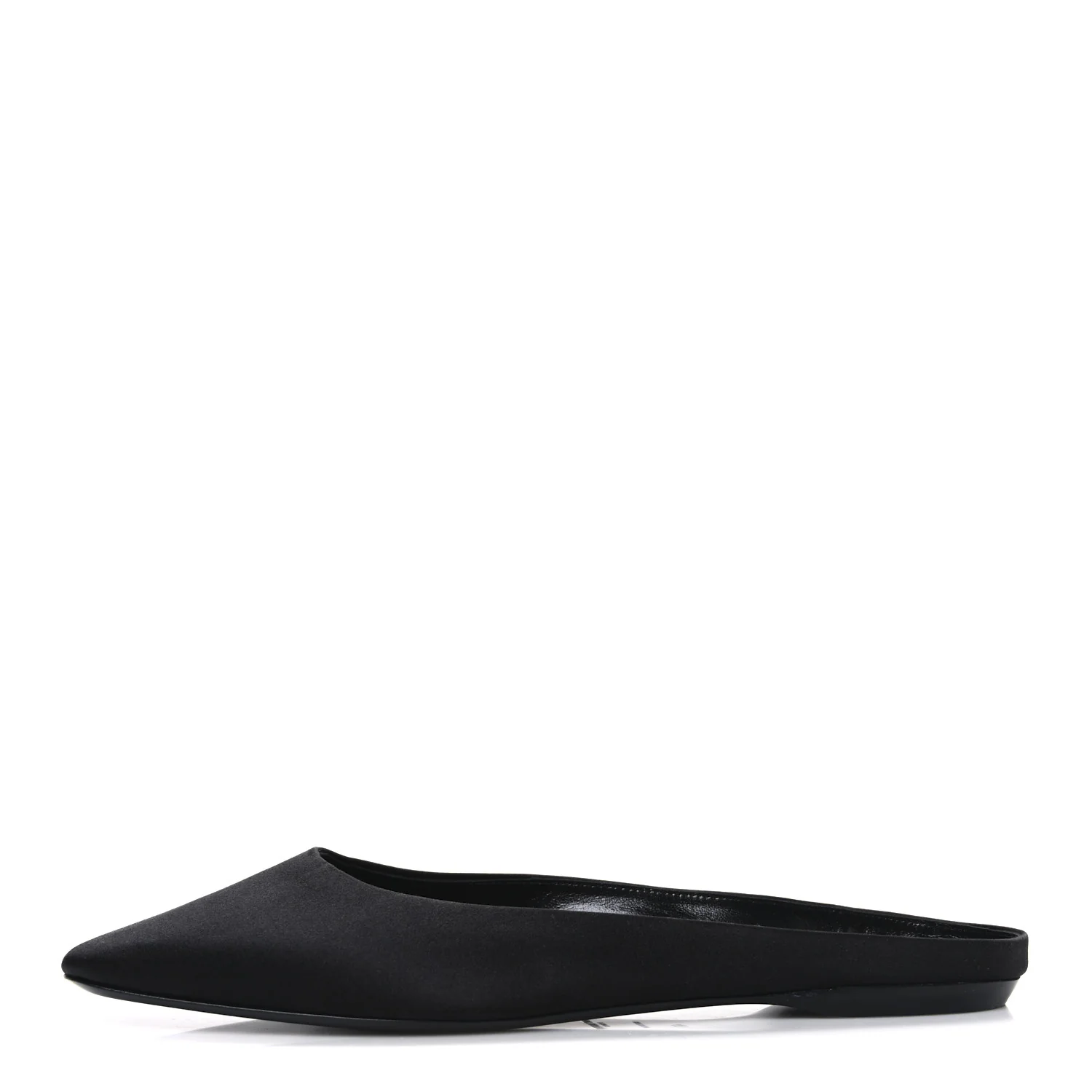 Crepe Satin Lido Slip On Mule 41.5 Black