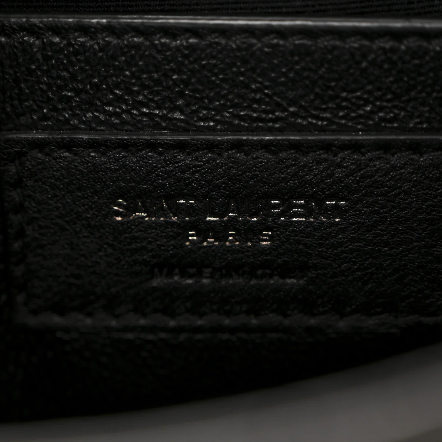 Crinkled Calfskin Matelasse Monogram Baby Niki Chain Satchel Black - Image 6