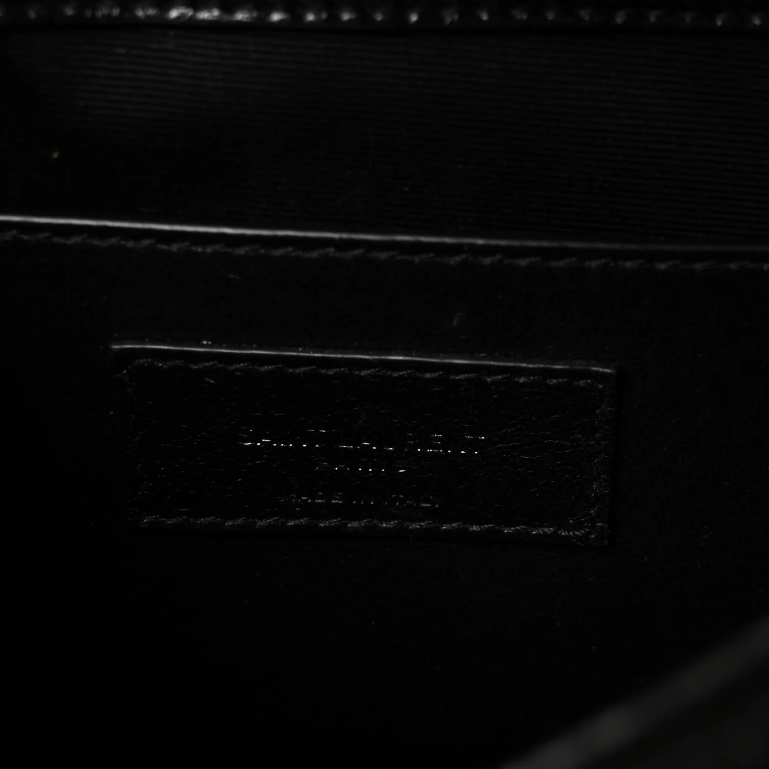 Crinkled Calfskin Matelasse Monogram Baby Niki Chain Satchel Black - Image 11
