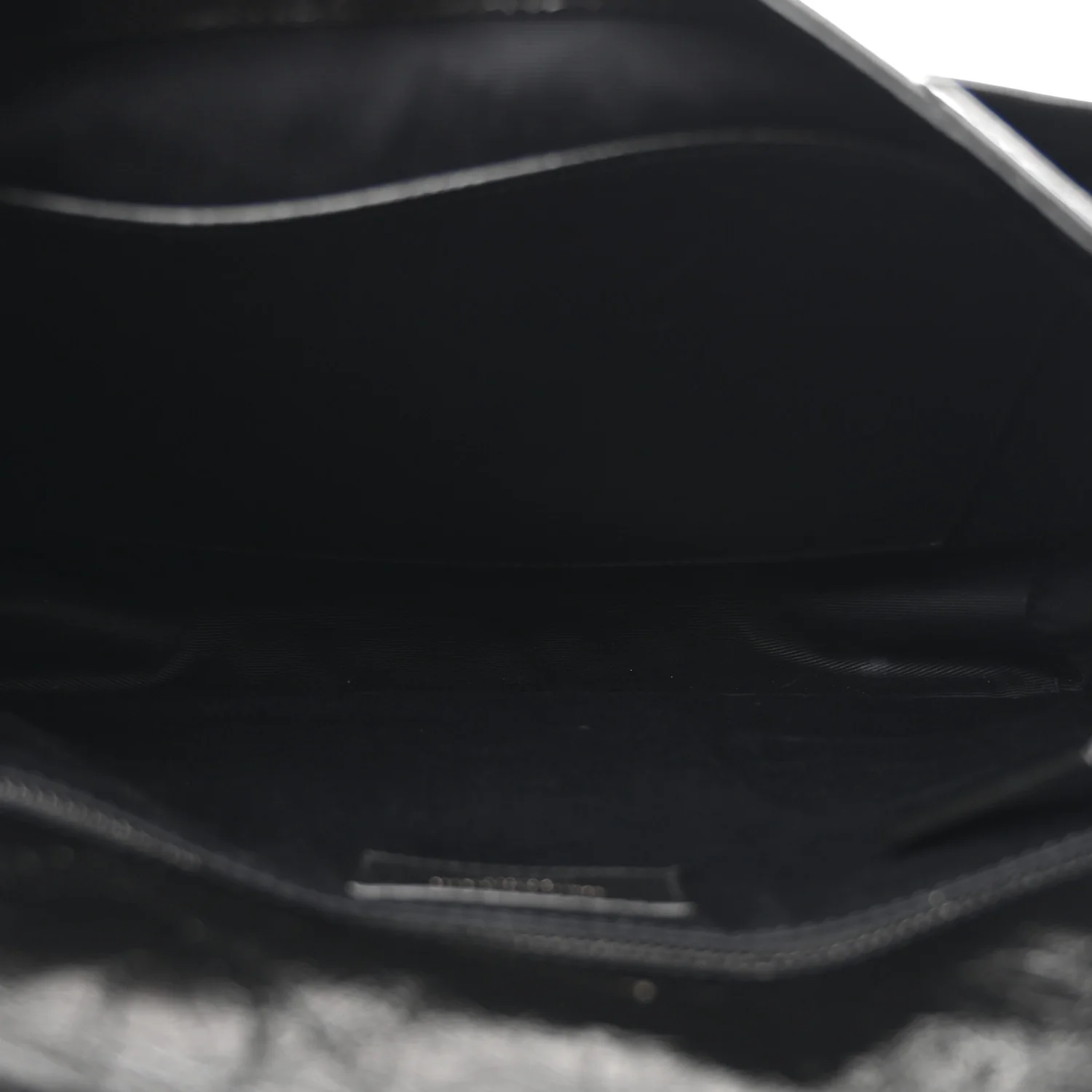 Crinkled Calfskin Matelasse Monogram Medium Niki Chain Satchel Black - Image 5