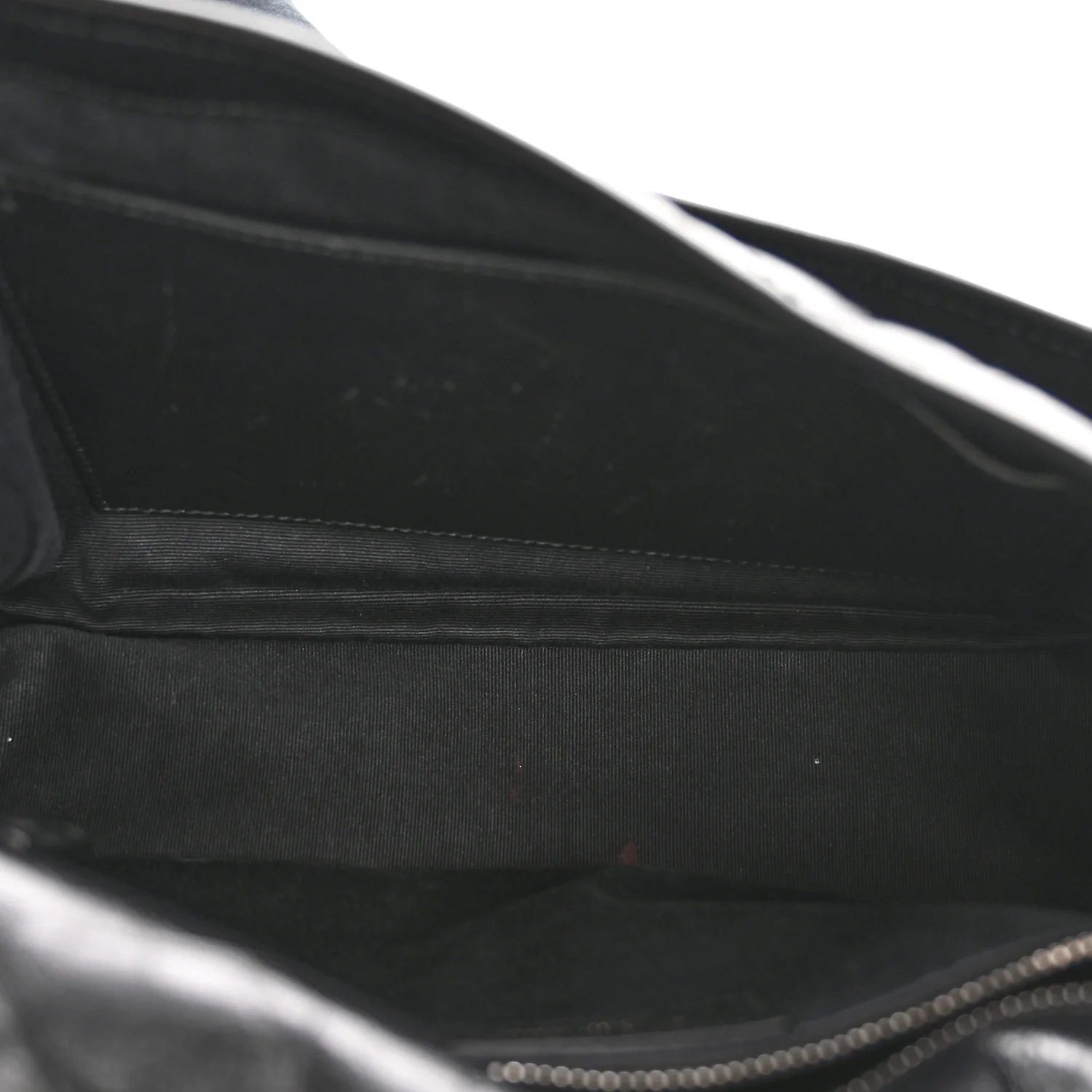 Crinkled Calfskin Matelasse Monogram Medium Niki Chain Satchel Black - Image 5