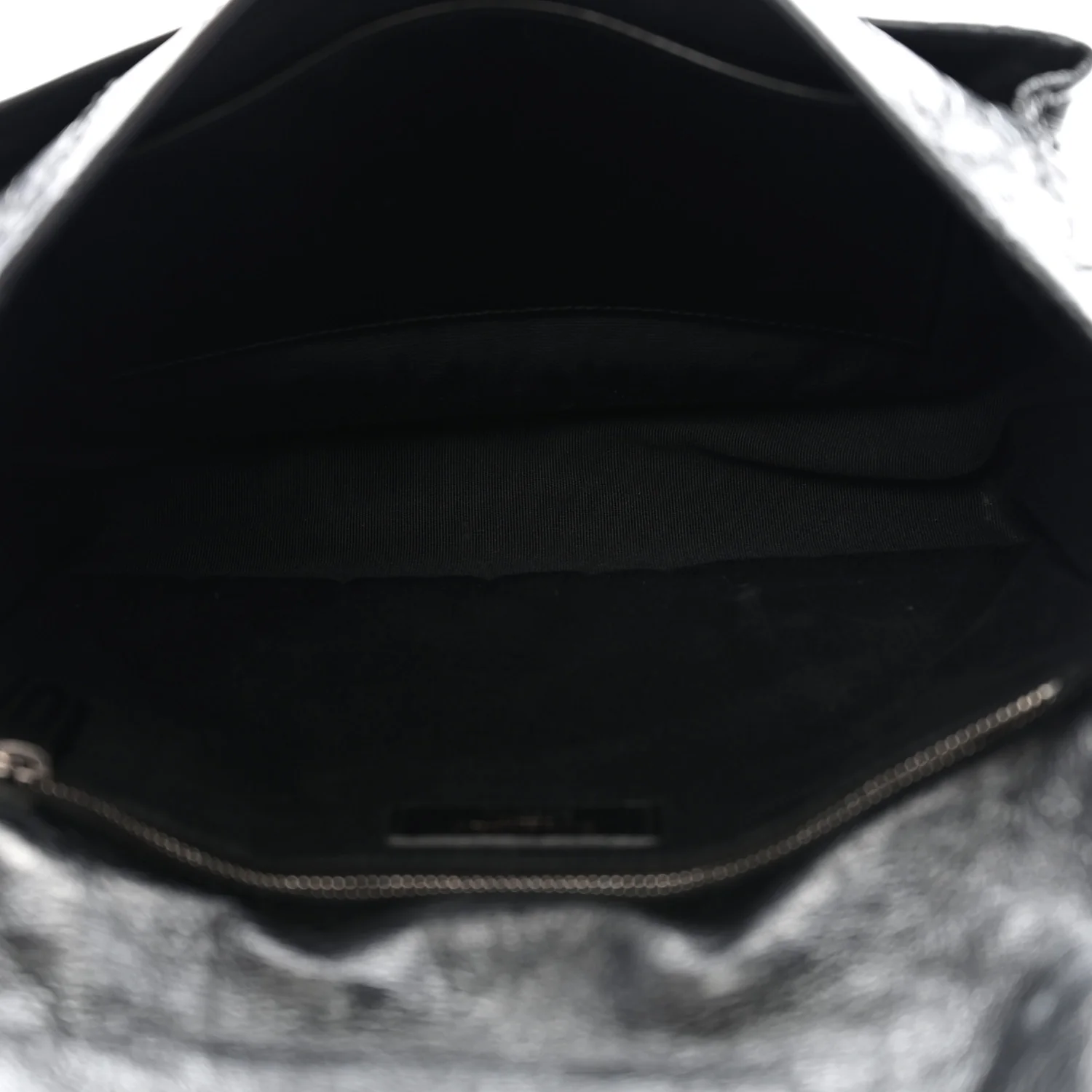 Crinkled Calfskin Matelasse Monogram Medium Niki Chain Satchel Black - Image 6