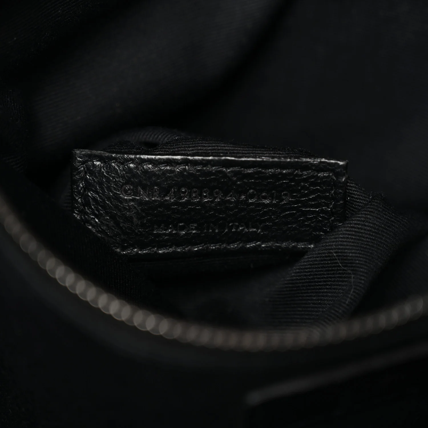Crinkled Calfskin Matelasse Monogram Medium Niki Chain Satchel Black - Image 7