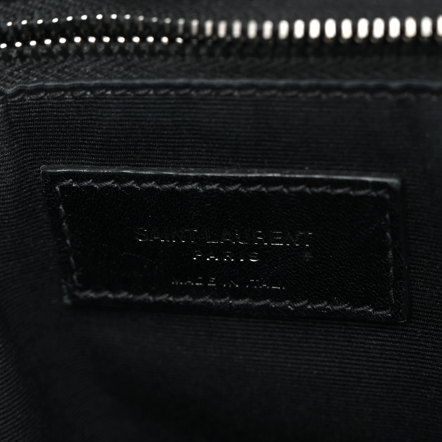 Crinkled Calfskin Matelasse Monogram Medium Niki Chain Satchel Black - Image 6