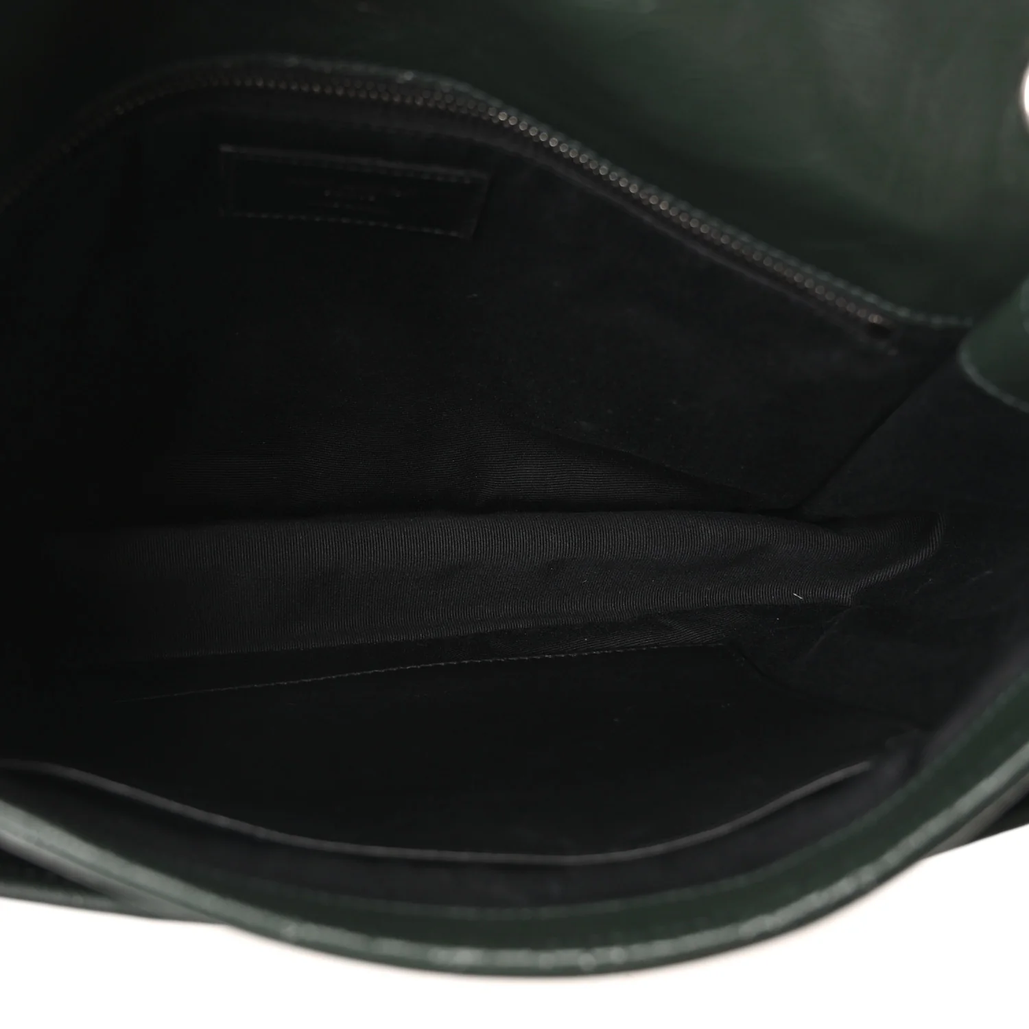 Crinkled Calfskin Matelasse Monogram Medium Niki Chain Satchel Dark Green - Image 5