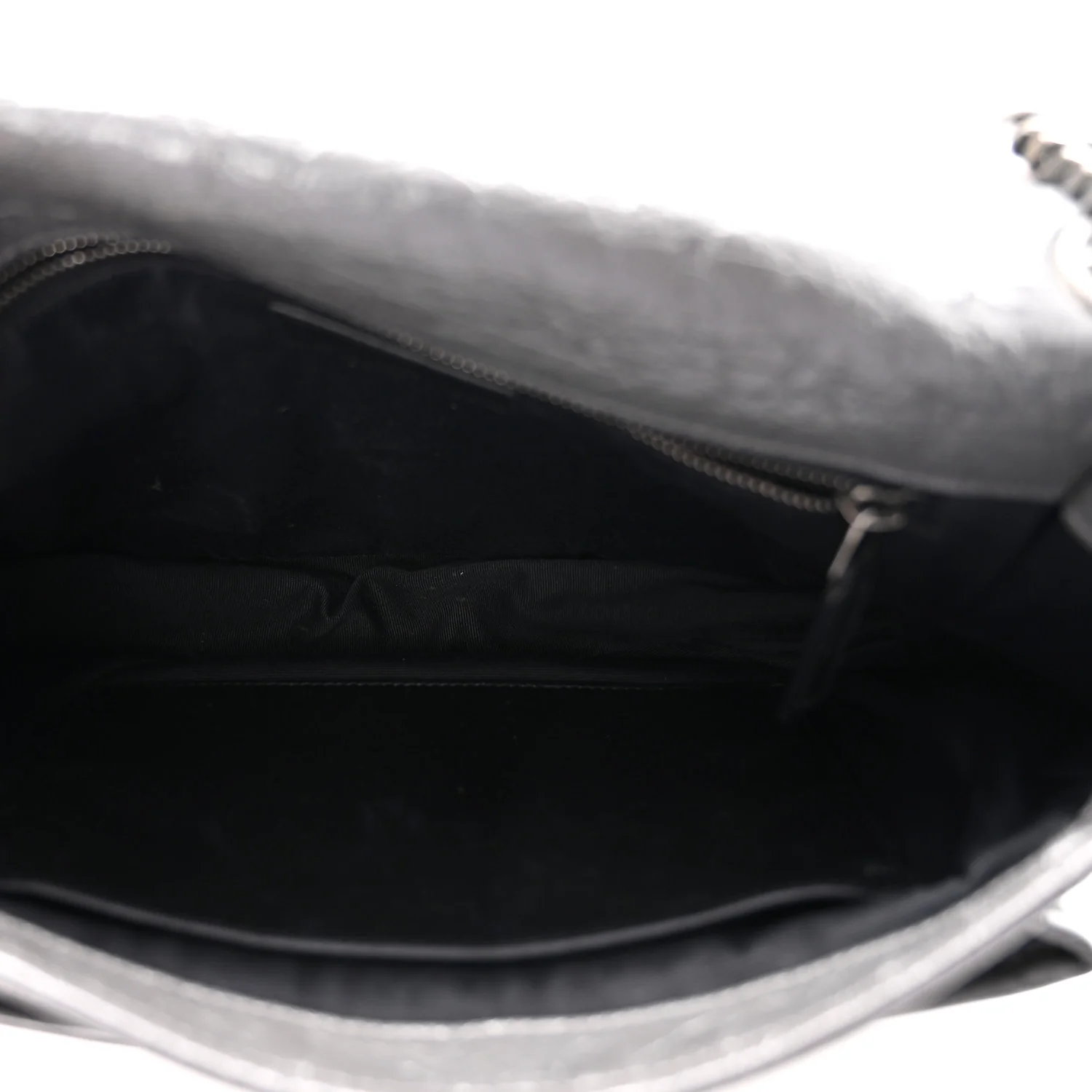 Crinkled Calfskin Matelasse Monogram Medium Niki Chain Satchel Fog - Image 5