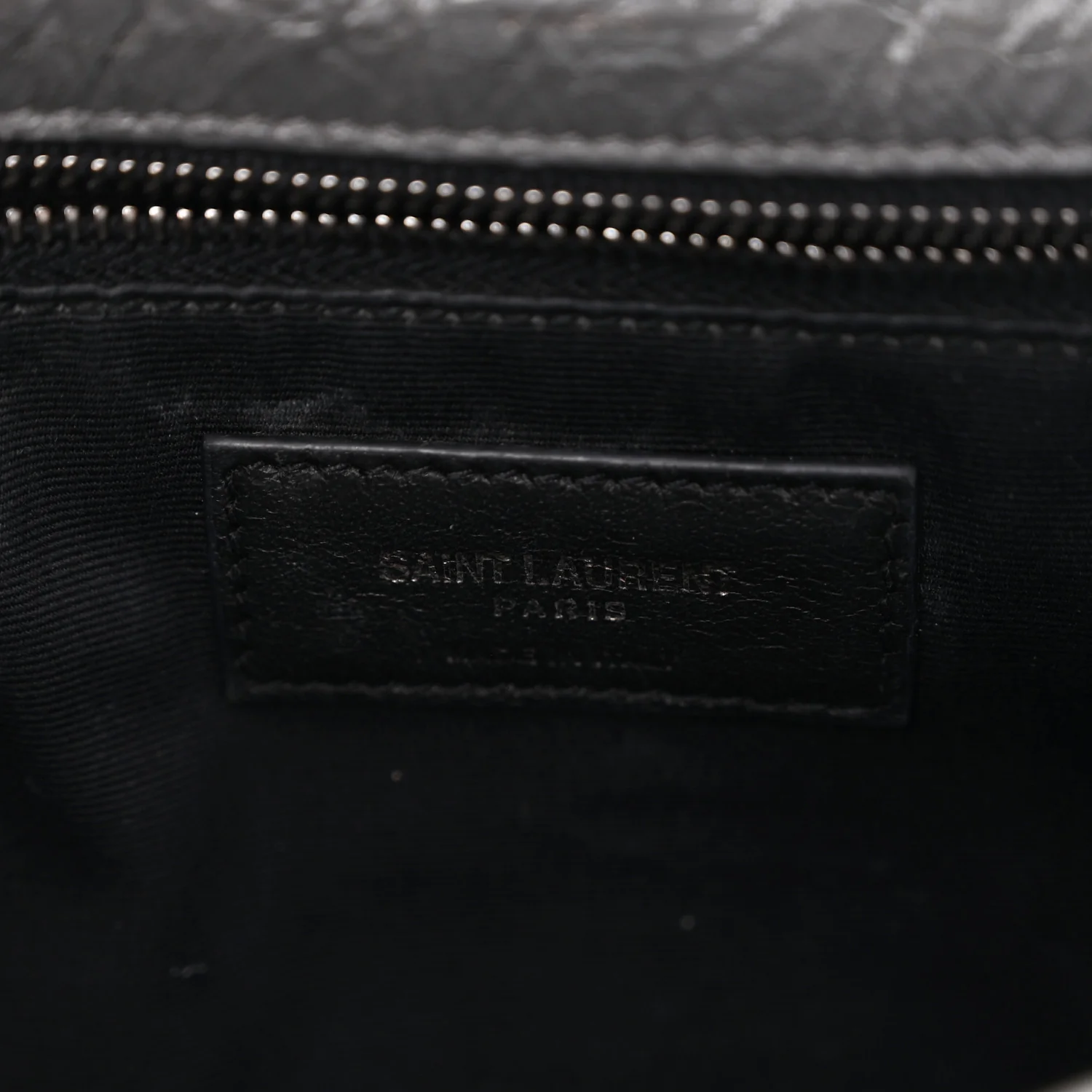 Crinkled Calfskin Matelasse Monogram Medium Niki Chain Satchel Fog - Image 6