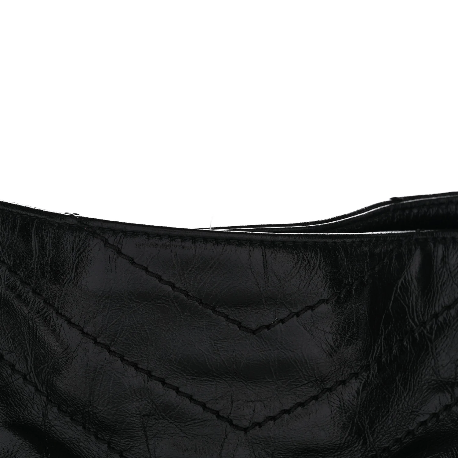 Crinkled Calfskin Matelasse Monogram Medium Niki Shopper Tote Black - Image 13