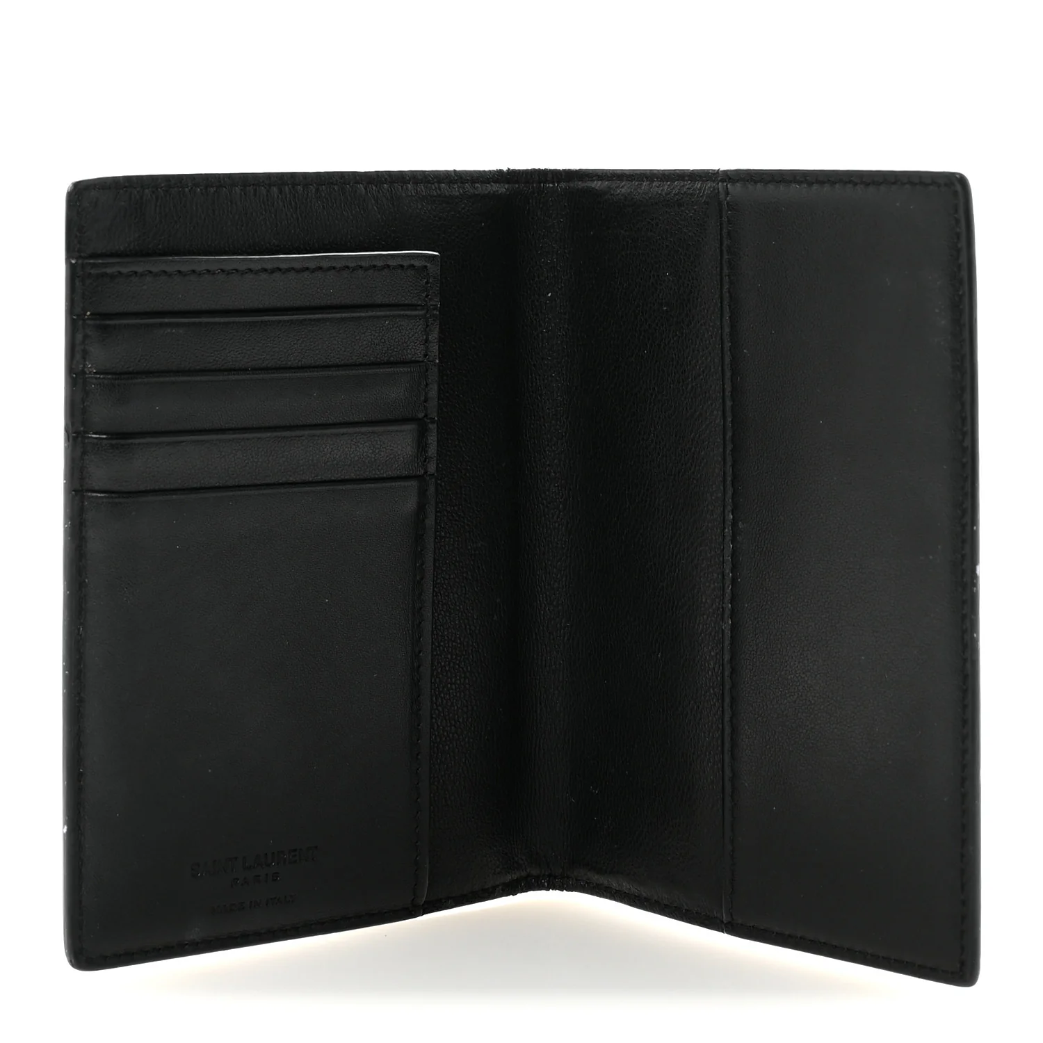 Crocodile Embossed Passport Holder Black - Image 5