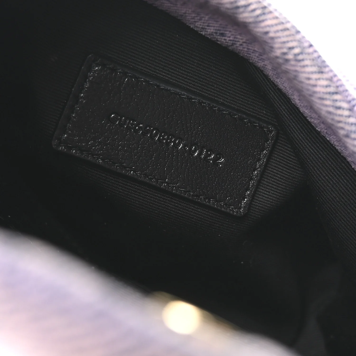 Denim Quilted Loulou Puffer Monogram Pouch Clutch Bleached Lilac - Image 15