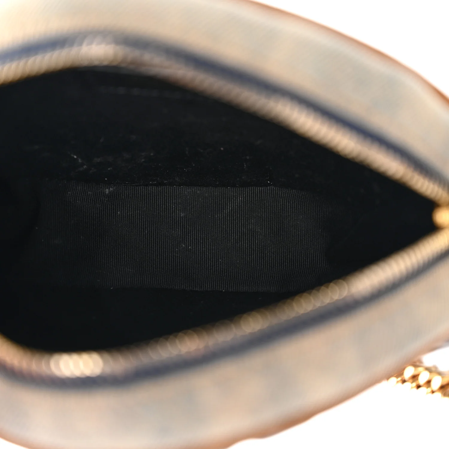 Denim Quilted Monogram Round Crossbody Bag Rodeo Blue - Image 5