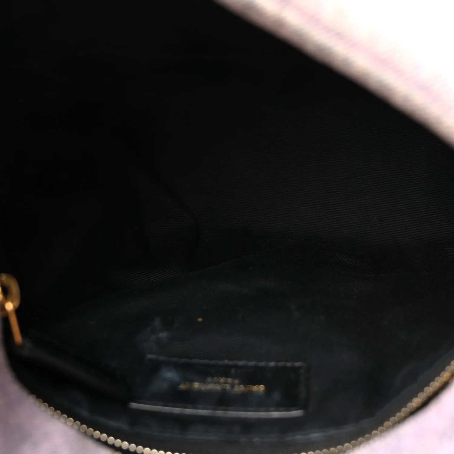 Denim Quilted Small Loulou Puffer Monogram Chain Satchel Bleached Lilac - Image 5
