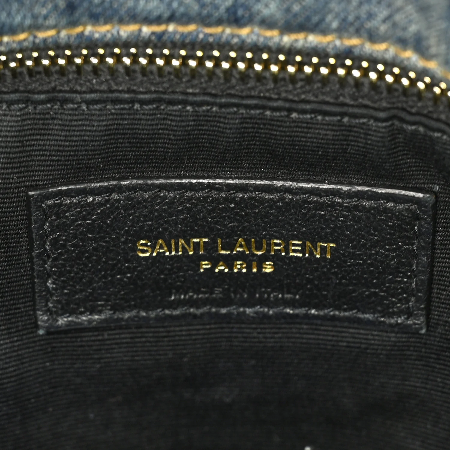 Denim Quilted Small Loulou Puffer Monogram Chain Satchel Blue Cinnamon - Image 6