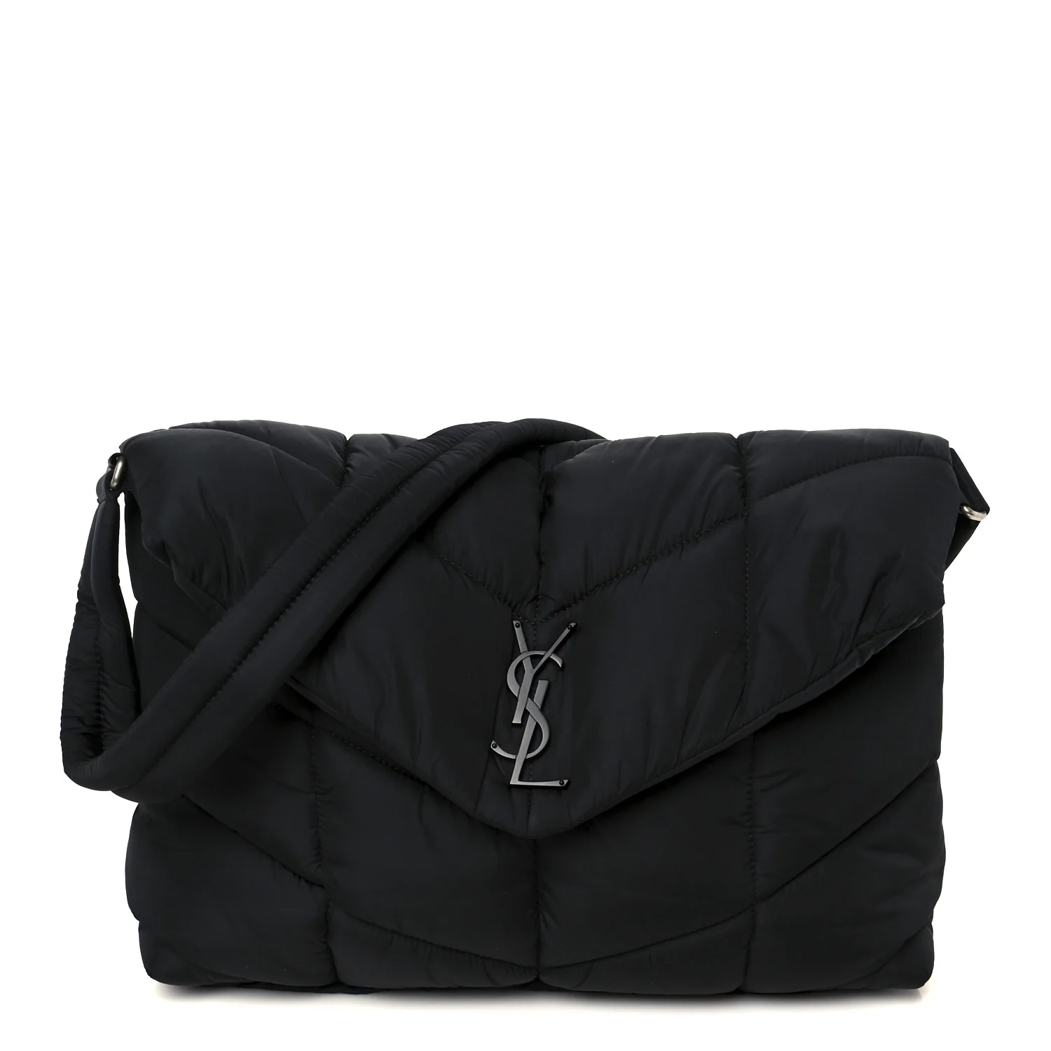 Econyl Nylon Lou Puffer Messenger Black