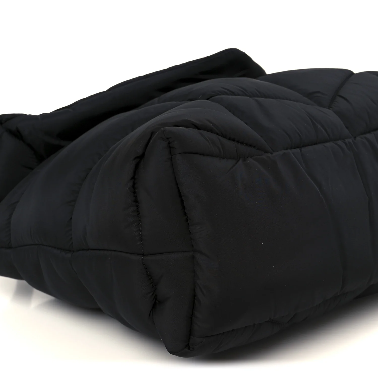 Econyl Nylon Lou Puffer Messenger Black - Image 9