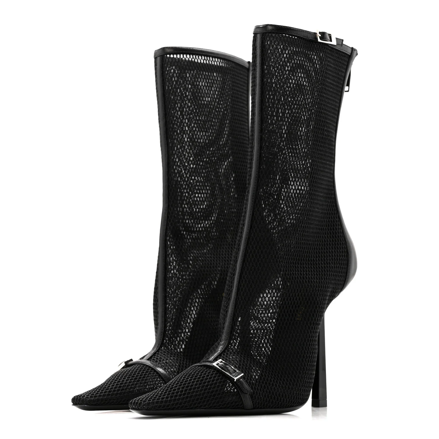 Elba Applique Tulle Aston 115 Boots 35.5 Black - Image 4