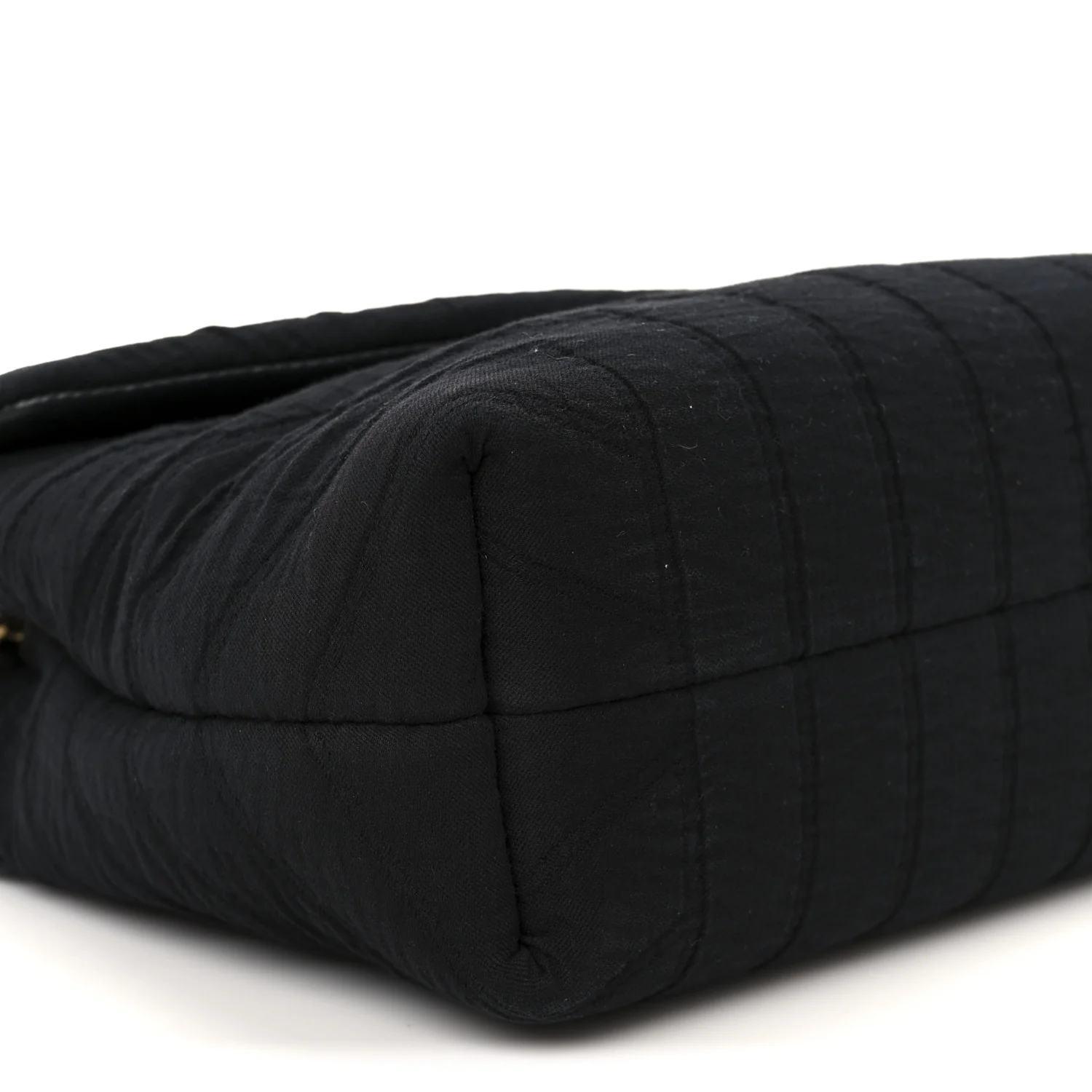 Fabric Y Quilted Monogram Small Loulou Chain Satchel Black - Image 10