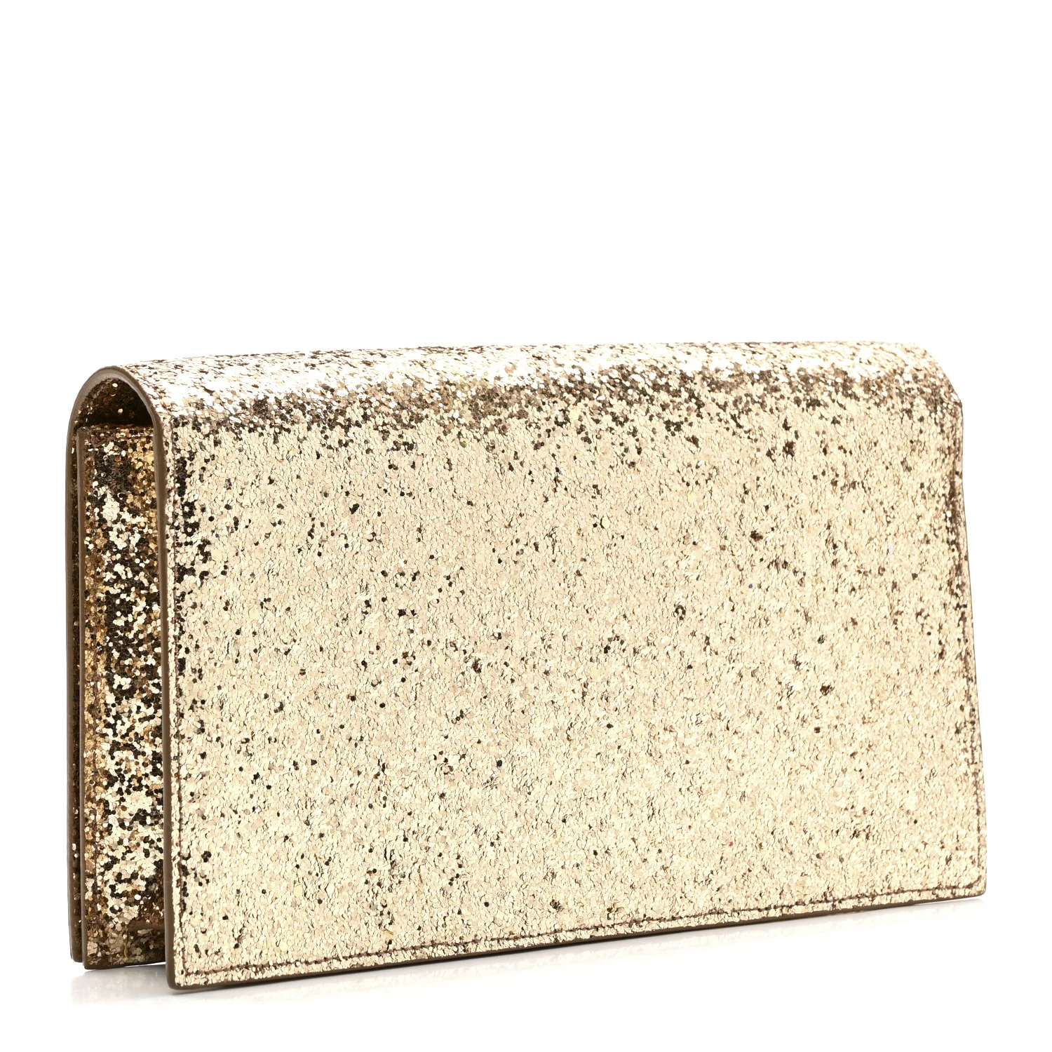 Glitter Classic Kate Monogram Clutch Gold - Image 3