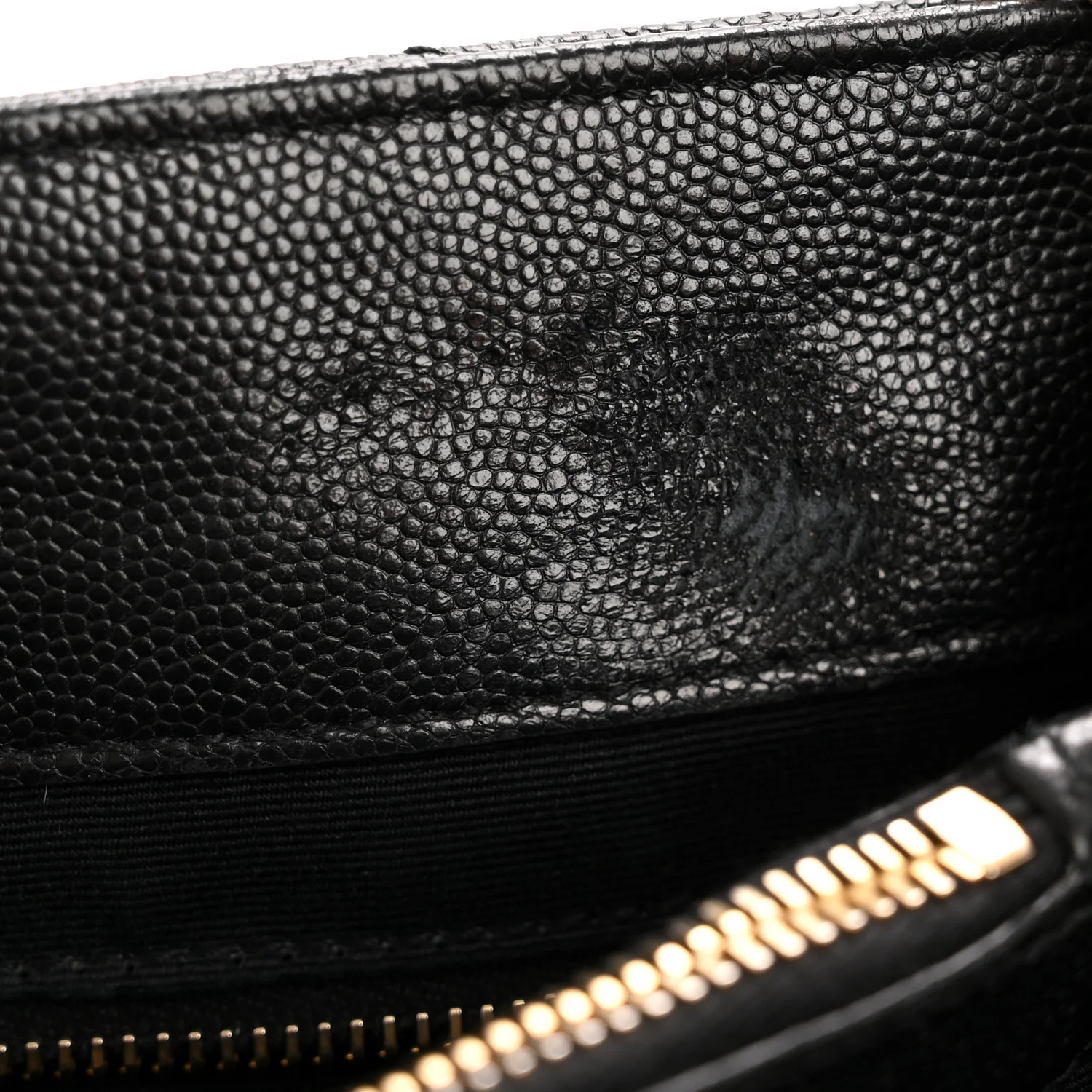 Grain de Poudre Calfskin Y Quilted Monogram Medium Loulou Chain Satchel Black - Image 11