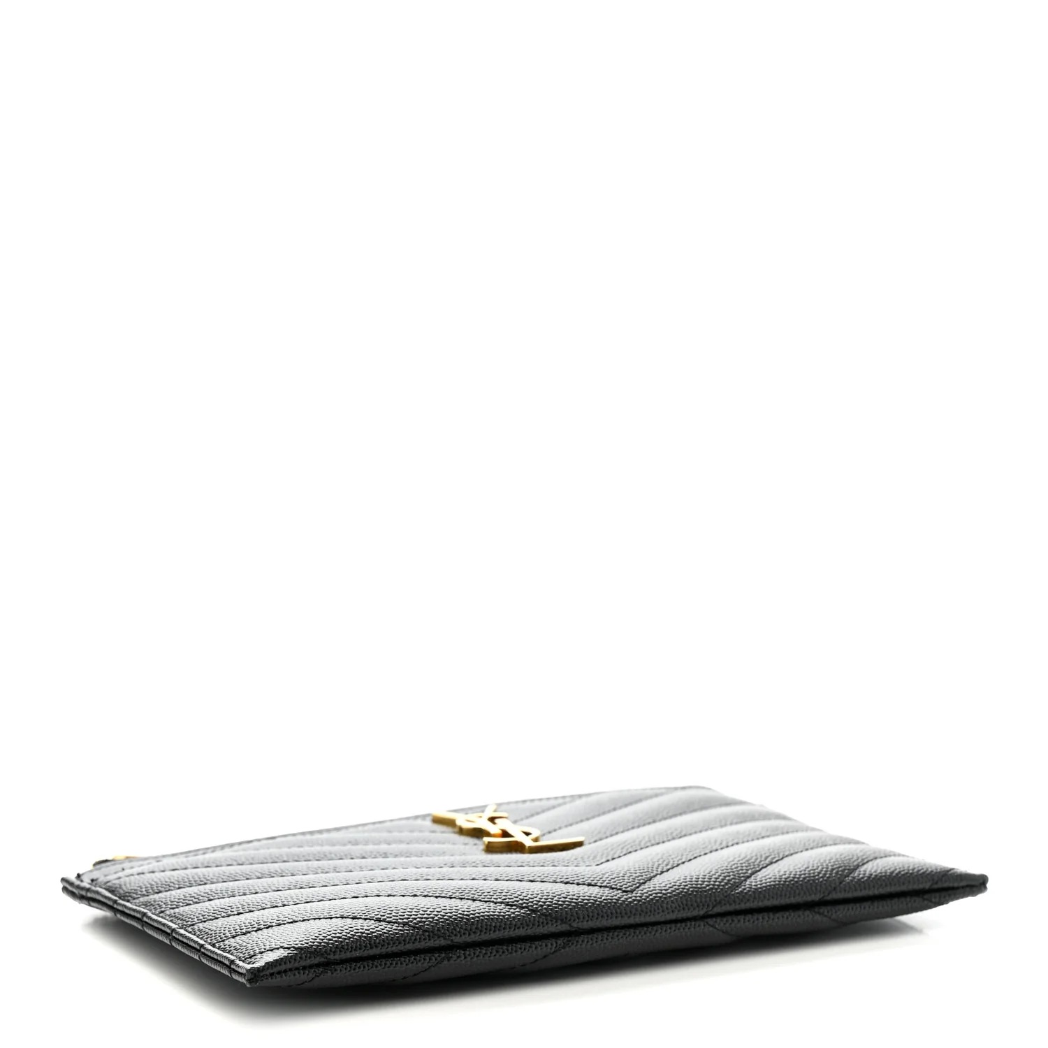 Grain De Poudre Chevron Monogram Bill Pouch Black - Image 4