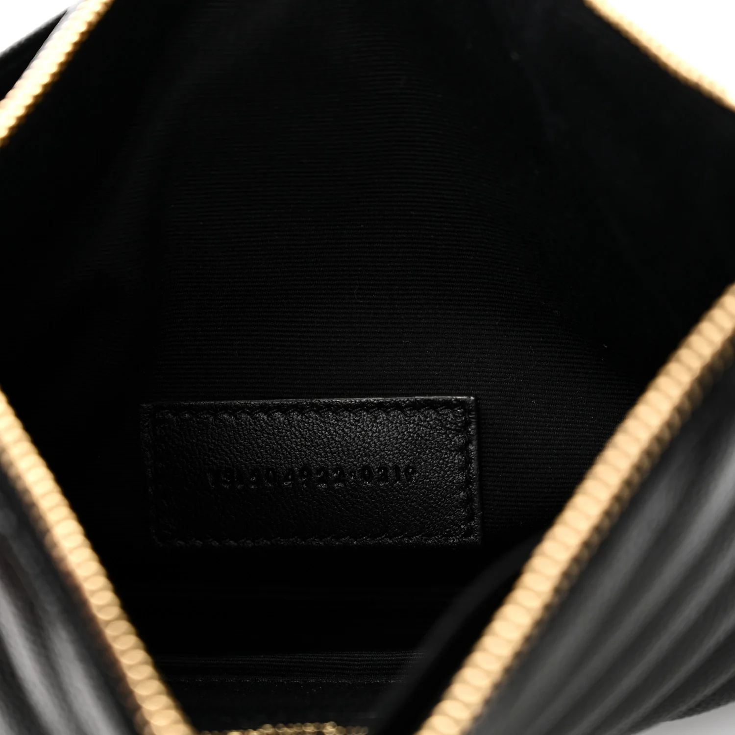 Grain De Poudre Chevron Monogram Bill Pouch Black - Image 7