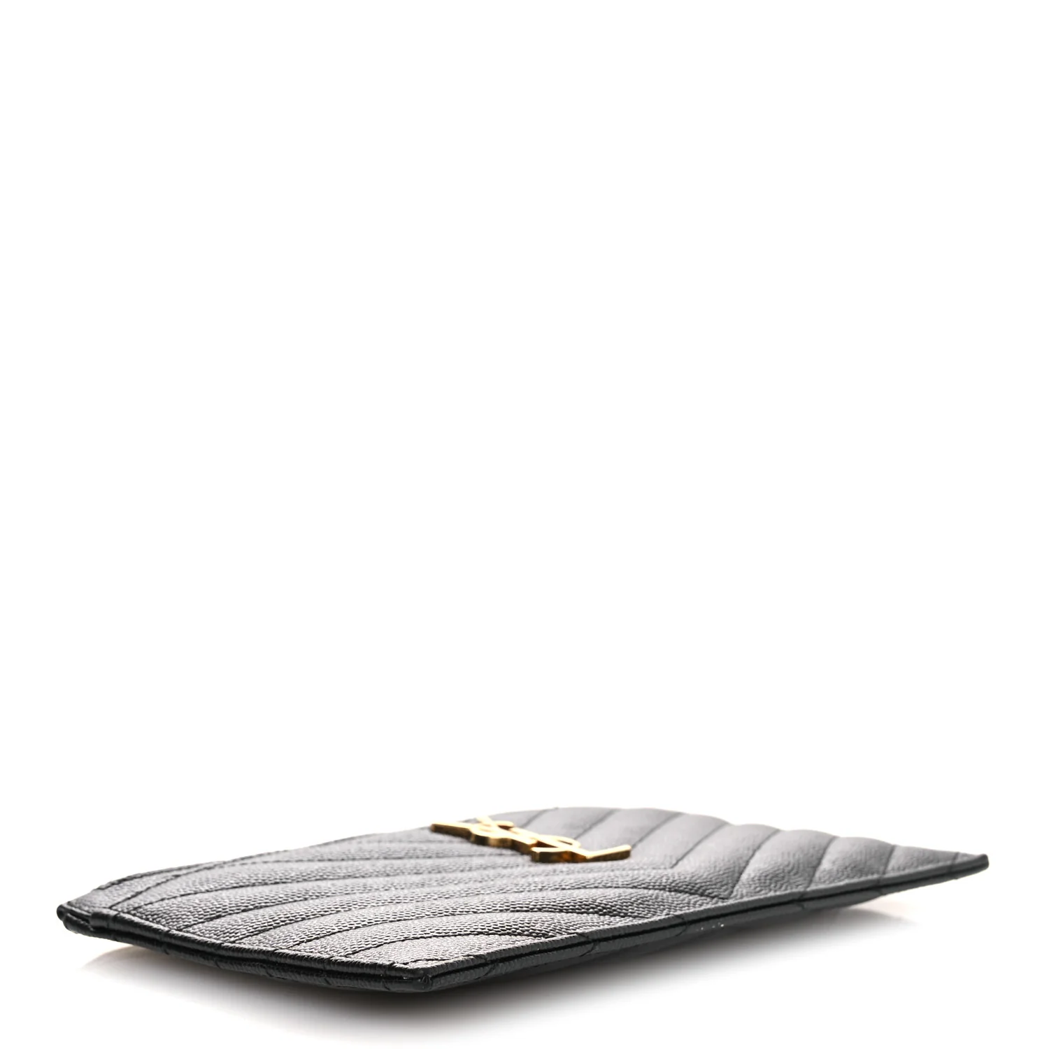 Grain De Poudre Chevron Monogram Bill Pouch Black - Image 4