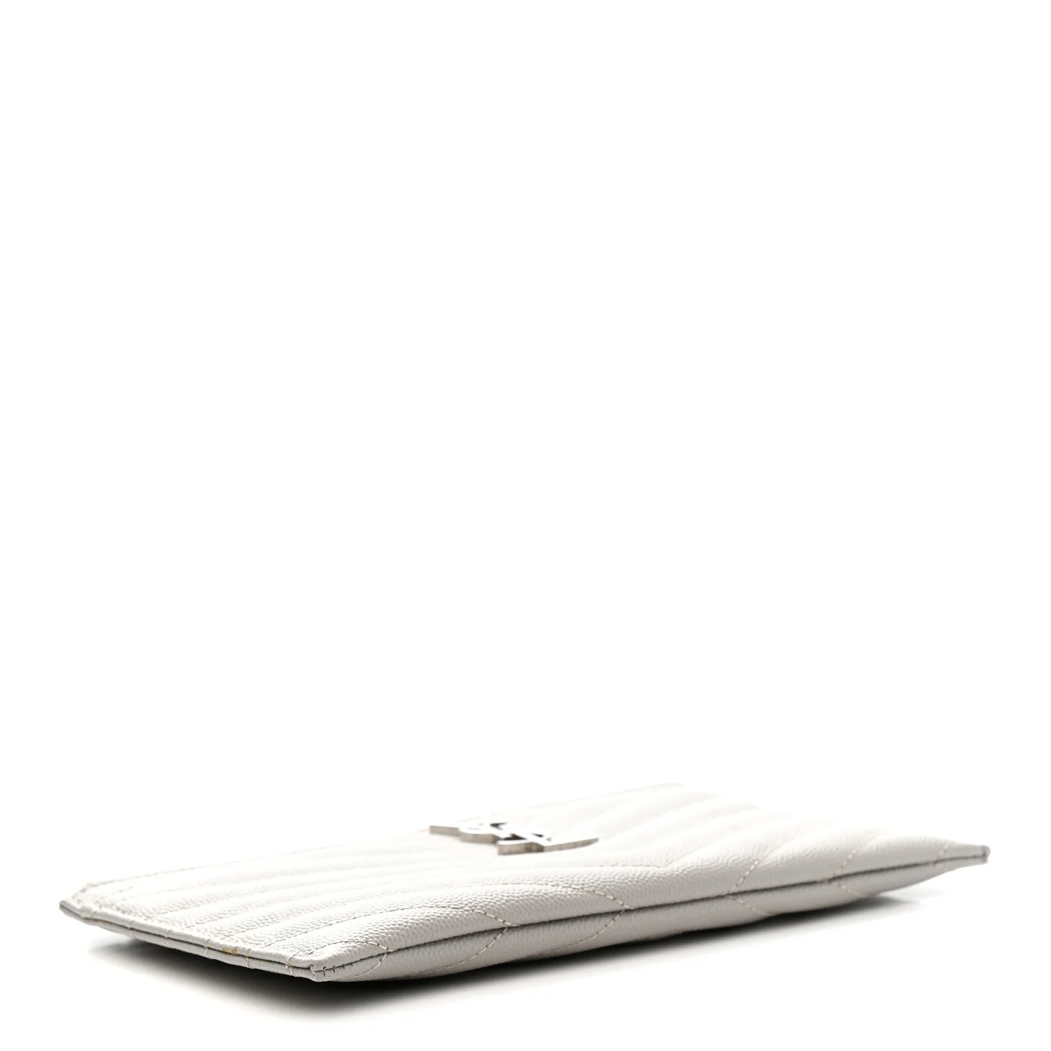 Grain De Poudre Chevron Monogram Bill Pouch Granite - Image 4