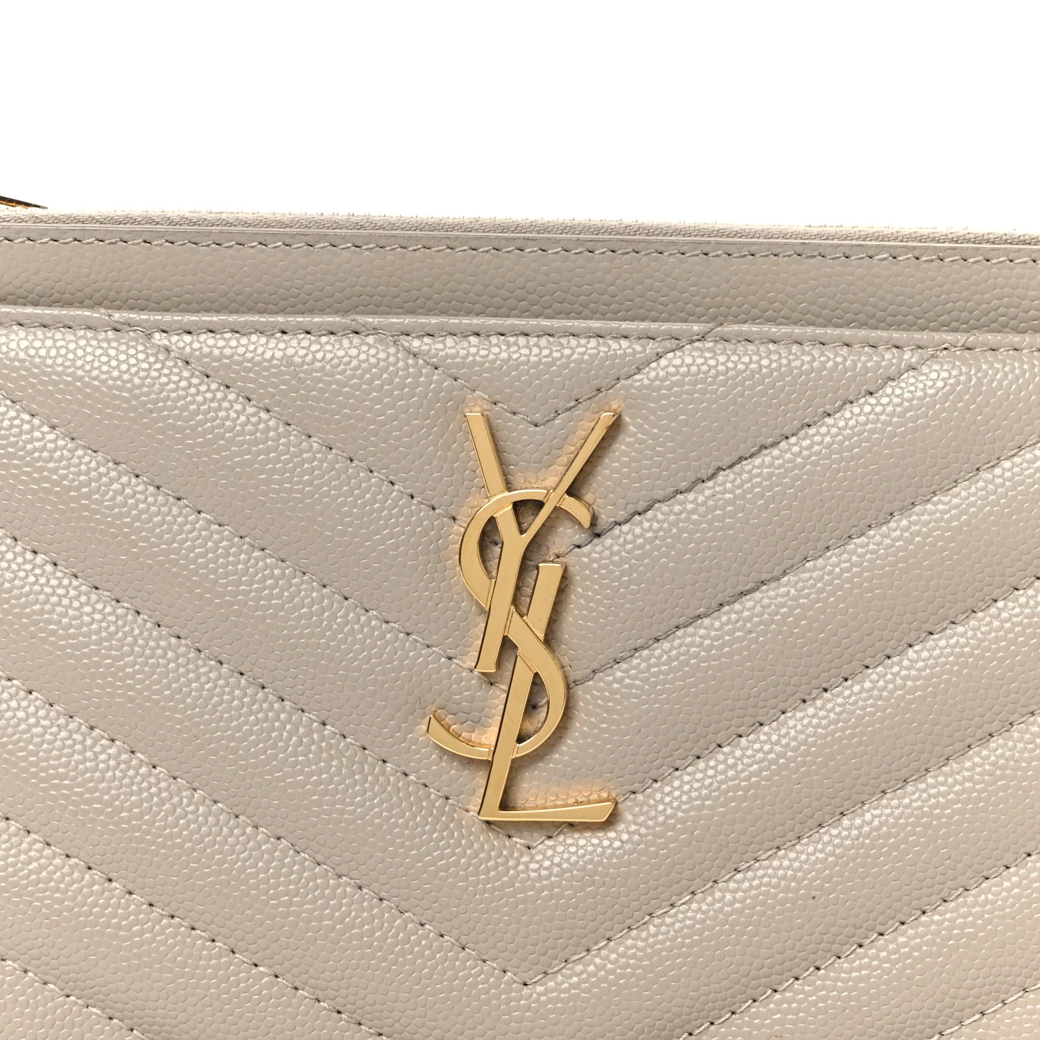 Grain De Poudre Chevron Monogram Bill Pouch Sea Salt - Image 8