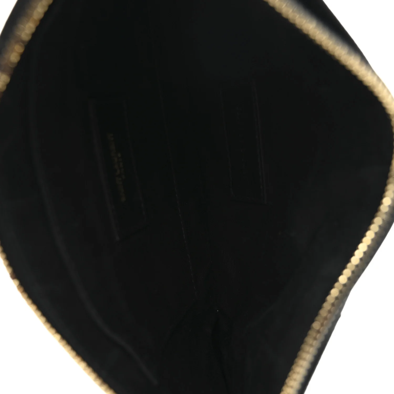 Grain De Poudre Chevron Monogram Large Bill Pouch Black - Image 5