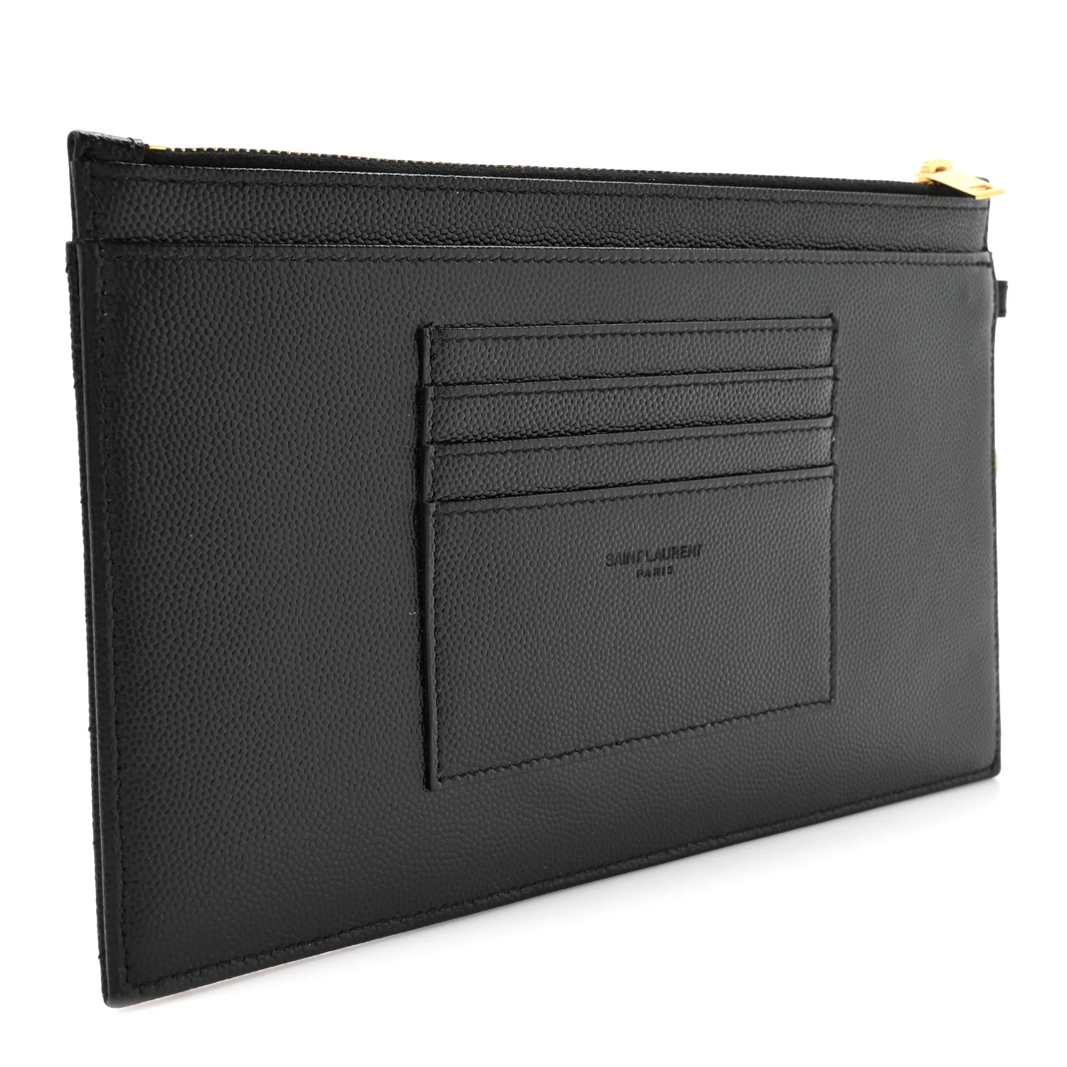 Grain De Poudre Chevron Monogram Large Bill Pouch Black - Image 5