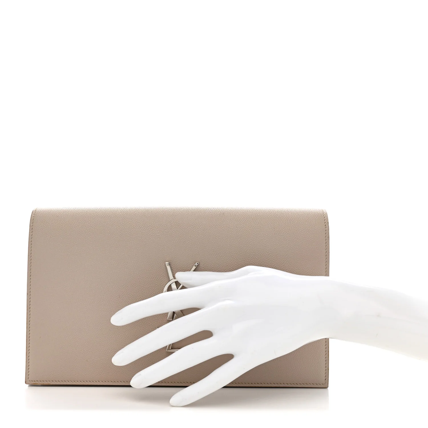 Grain De Poudre Classic Kate Monogram Clutch Nude Powder - Image 2