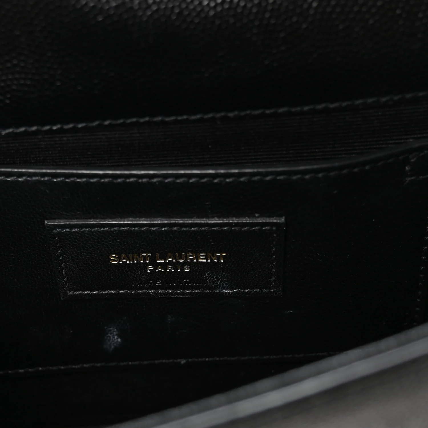 Grain De Poudre Classic Monogram Kate Clutch Black - Image 6