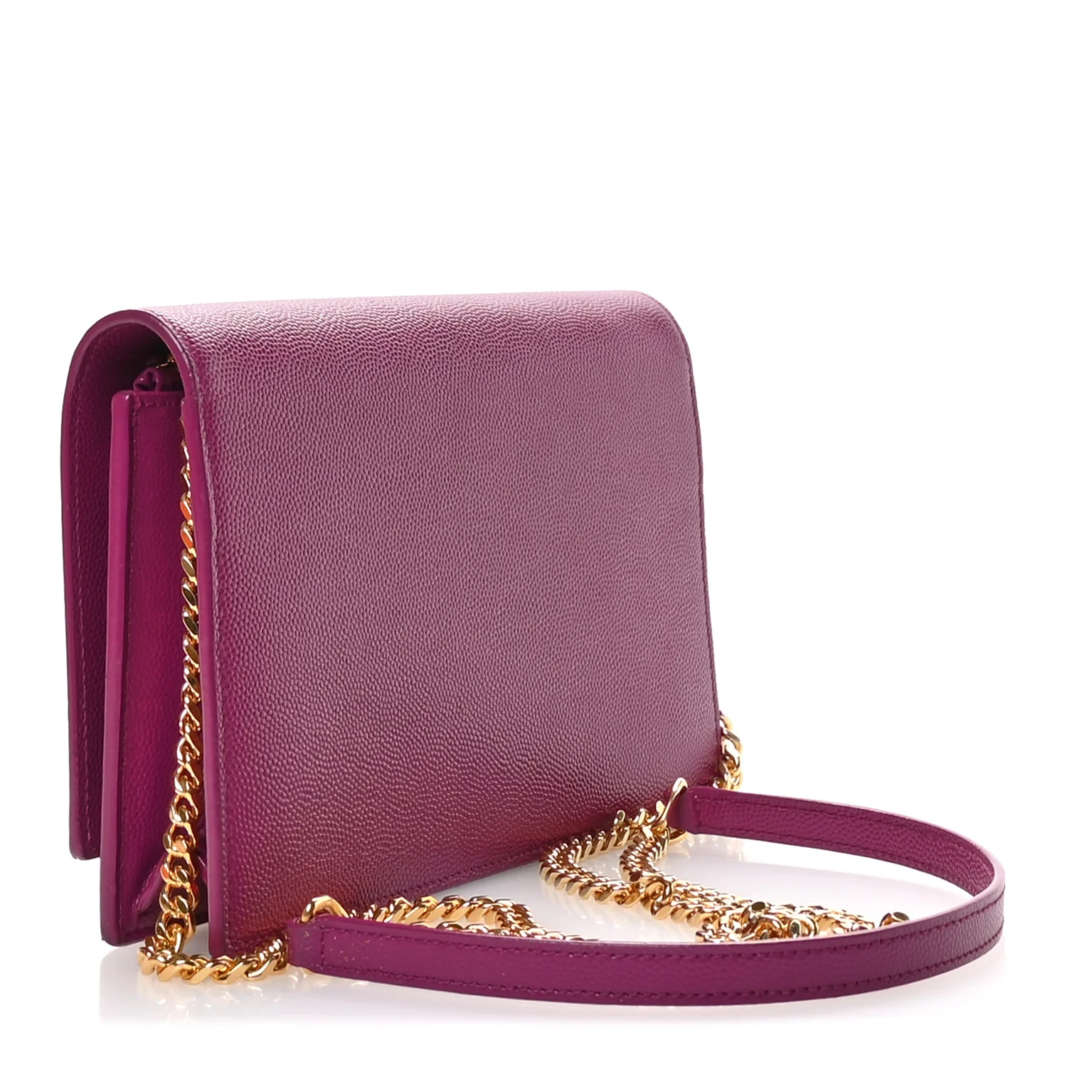 Grain De Poudre Classic Monogram Kate Tassel Chain Wallet Dark Grape - Image 3